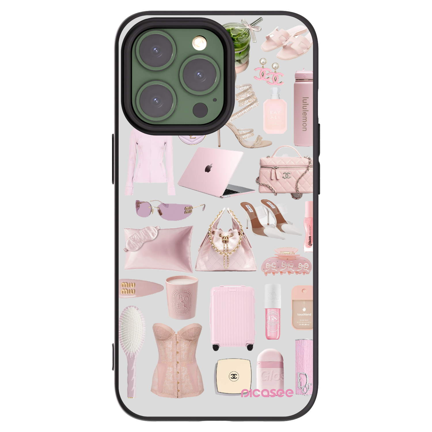 Picasee Apple iPhone 13 Pro Hülle - Schwarzes Silikon - Glam Babe