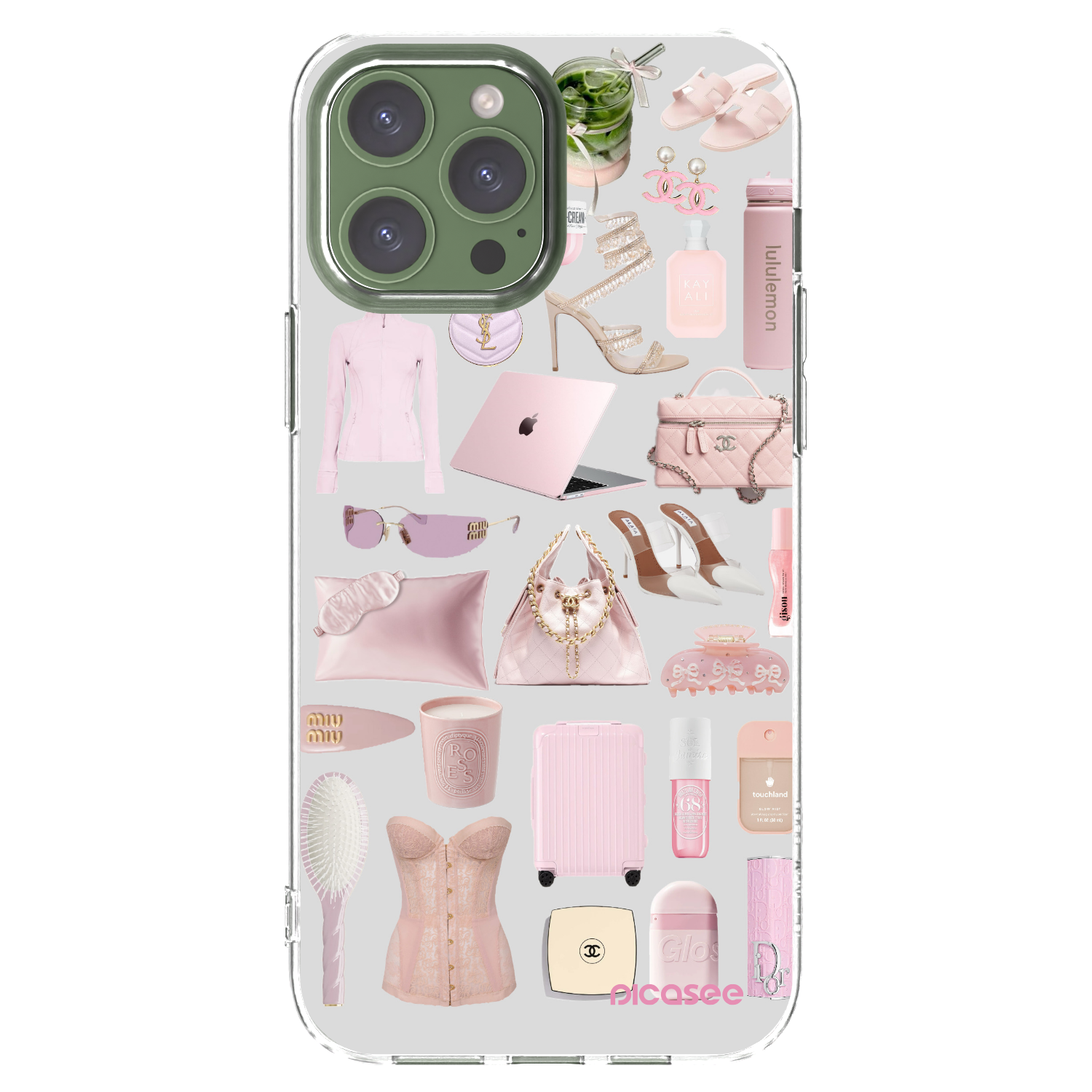 Picasee Apple iPhone 13 Pro Max Hülle - Transparentes Silikon - Glam Babe