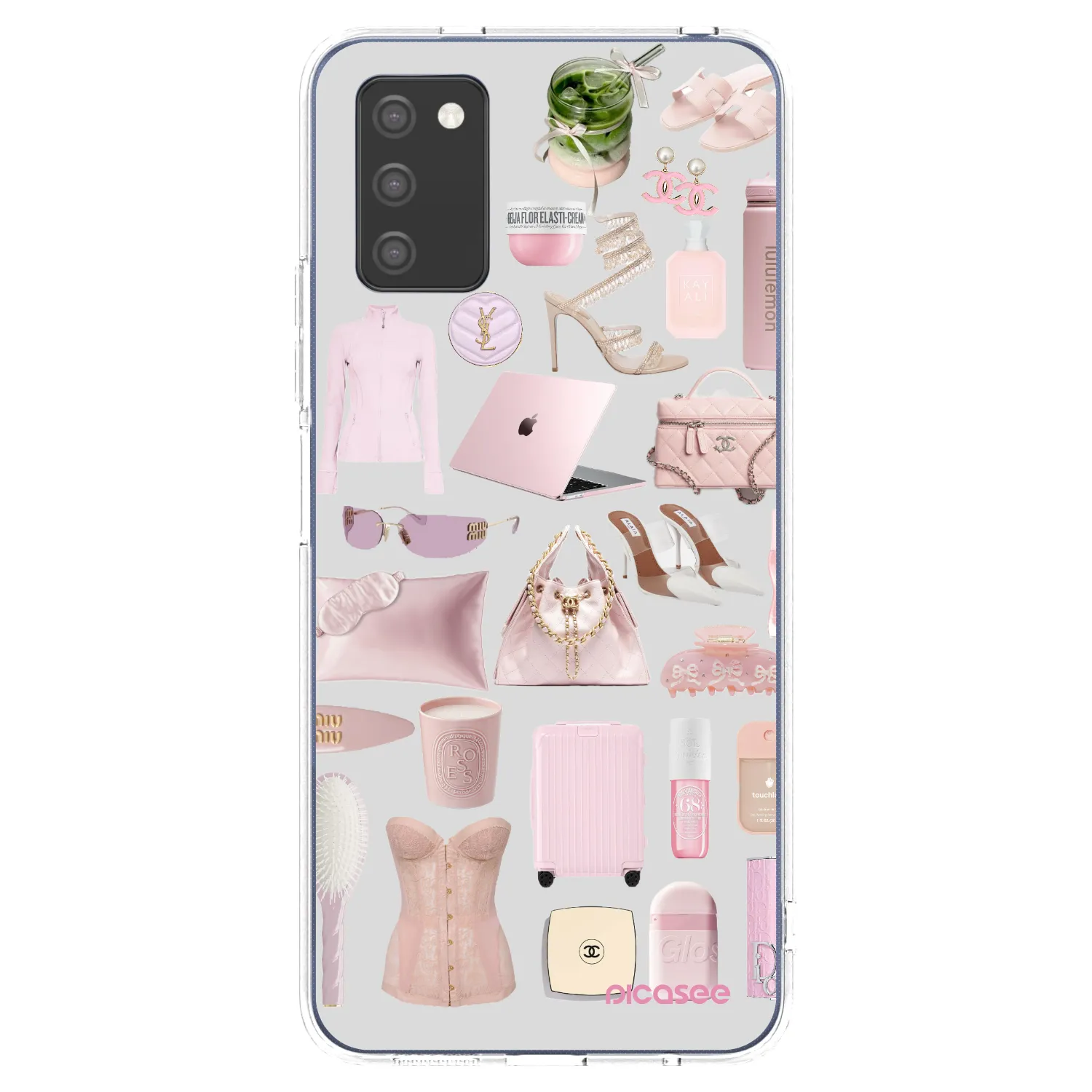 Picasee Samsung Galaxy A02s A025G Hülle - Transparentes Silikon - Glam Babe