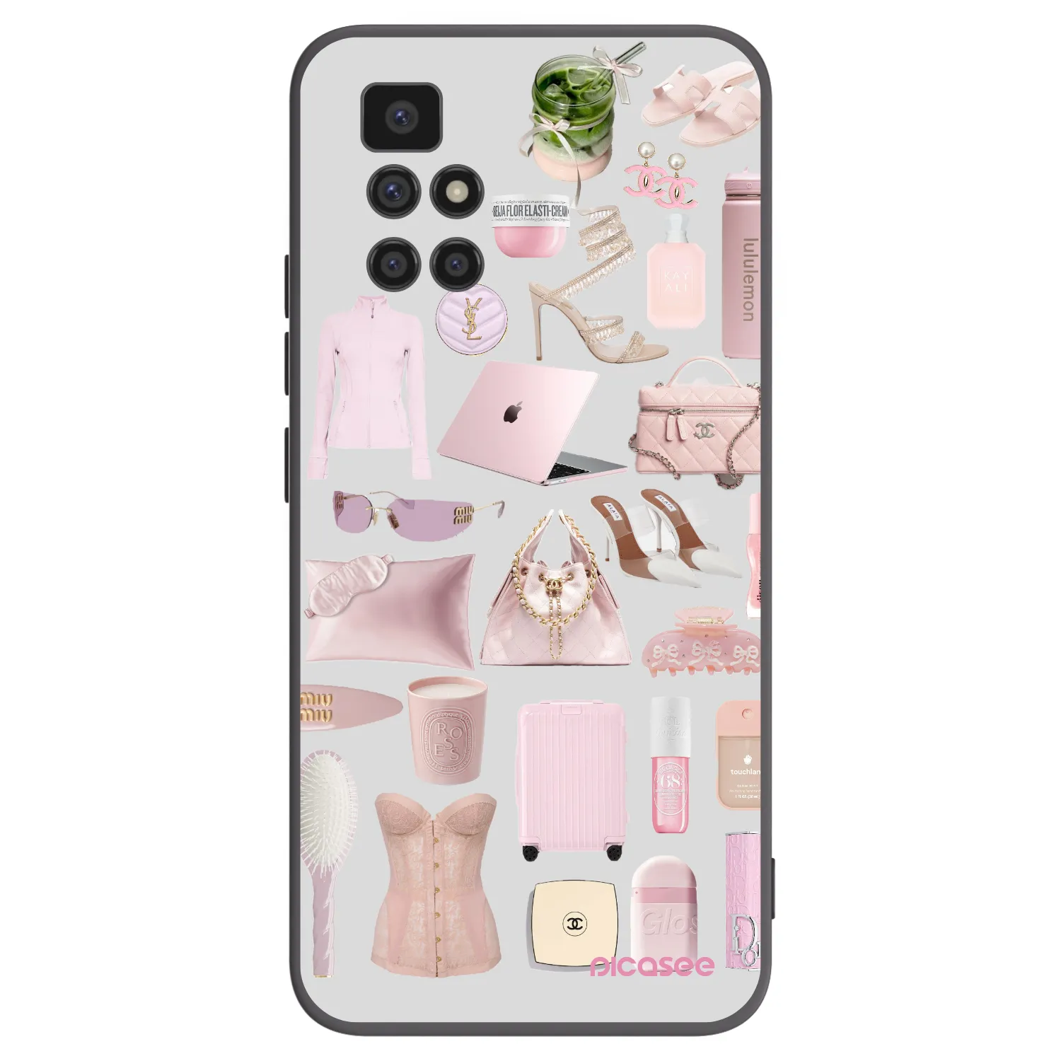 Picasee Xiaomi Redmi 10 Hülle - Schwarzes Silikon - Glam Babe