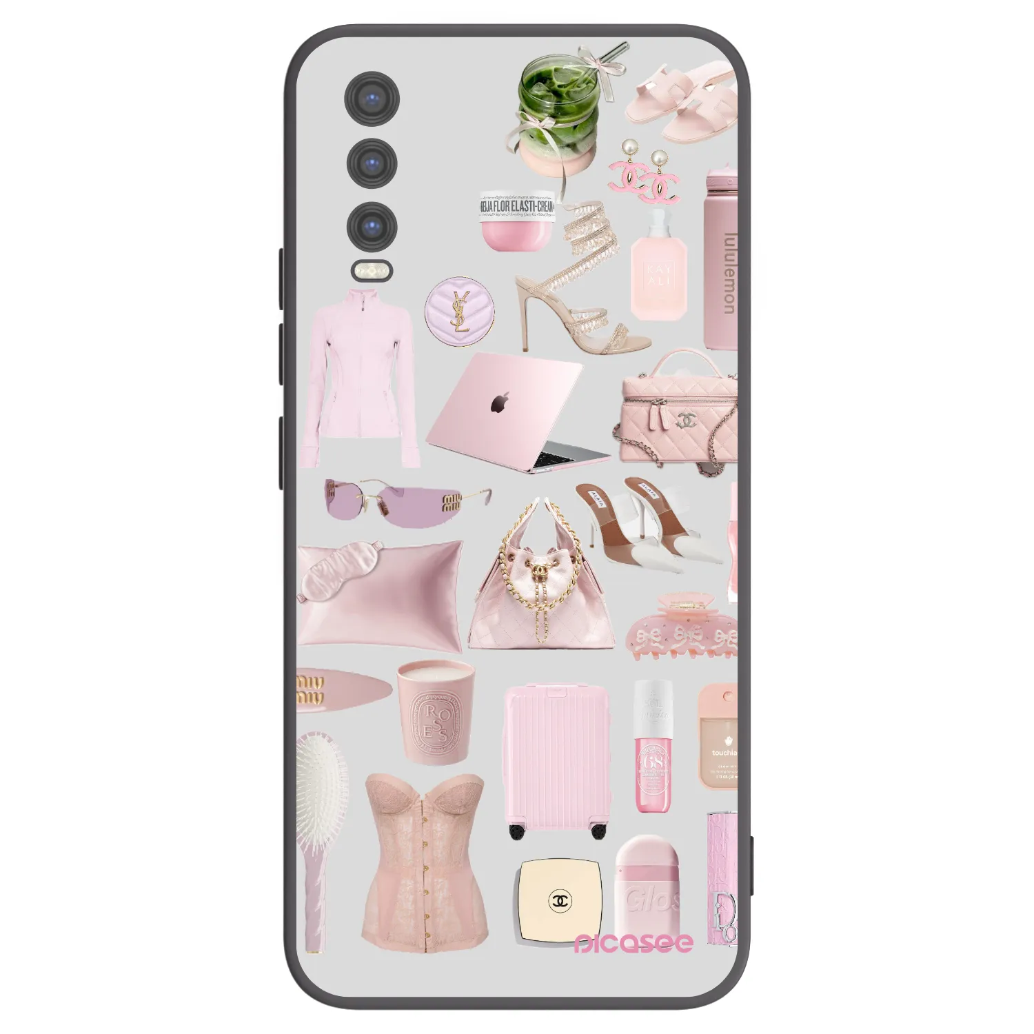 Picasee Vivo Y20s Hülle - Schwarzes Silikon - Glam Babe