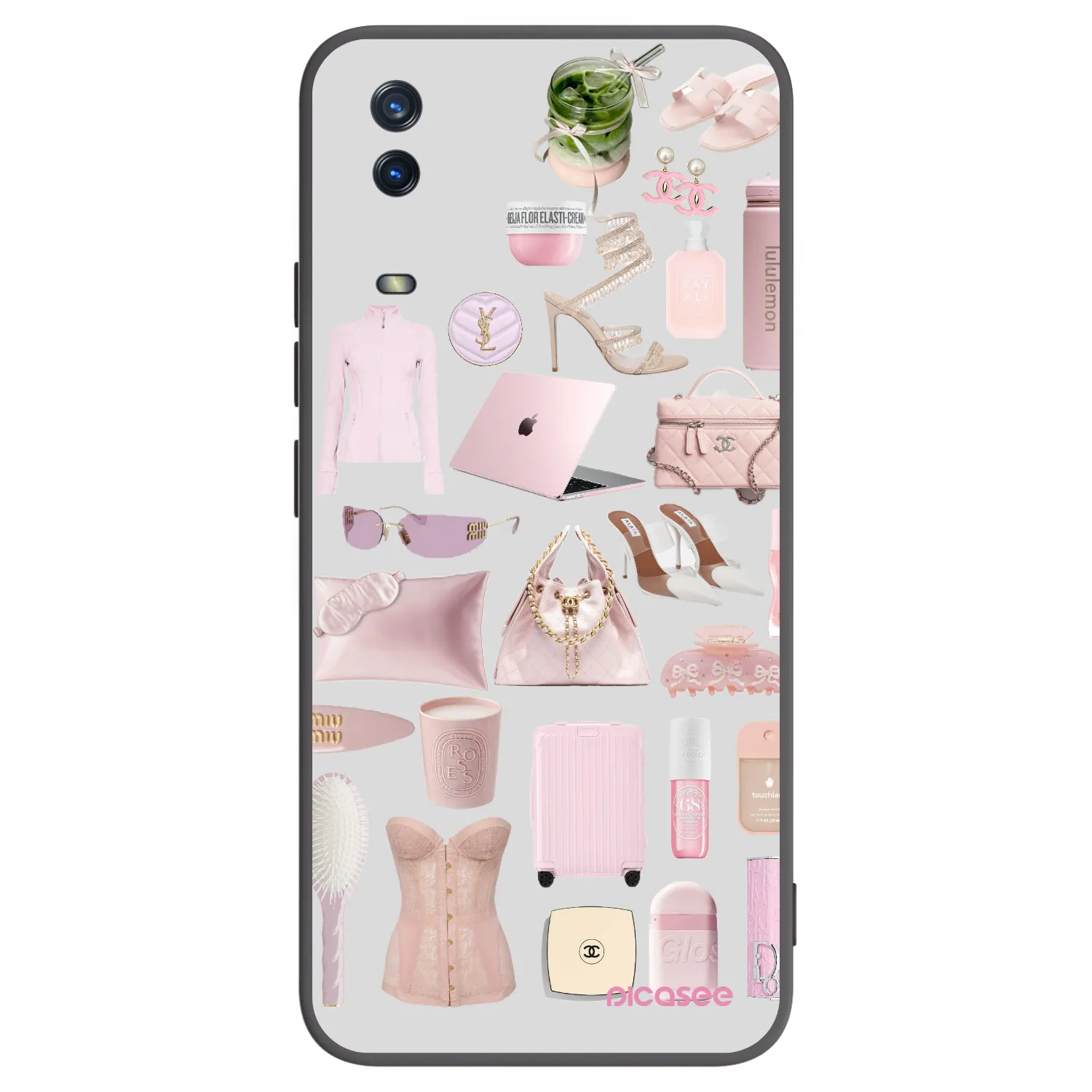 Picasee Vivo Y11s Hülle - Schwarzes Silikon - Glam Babe