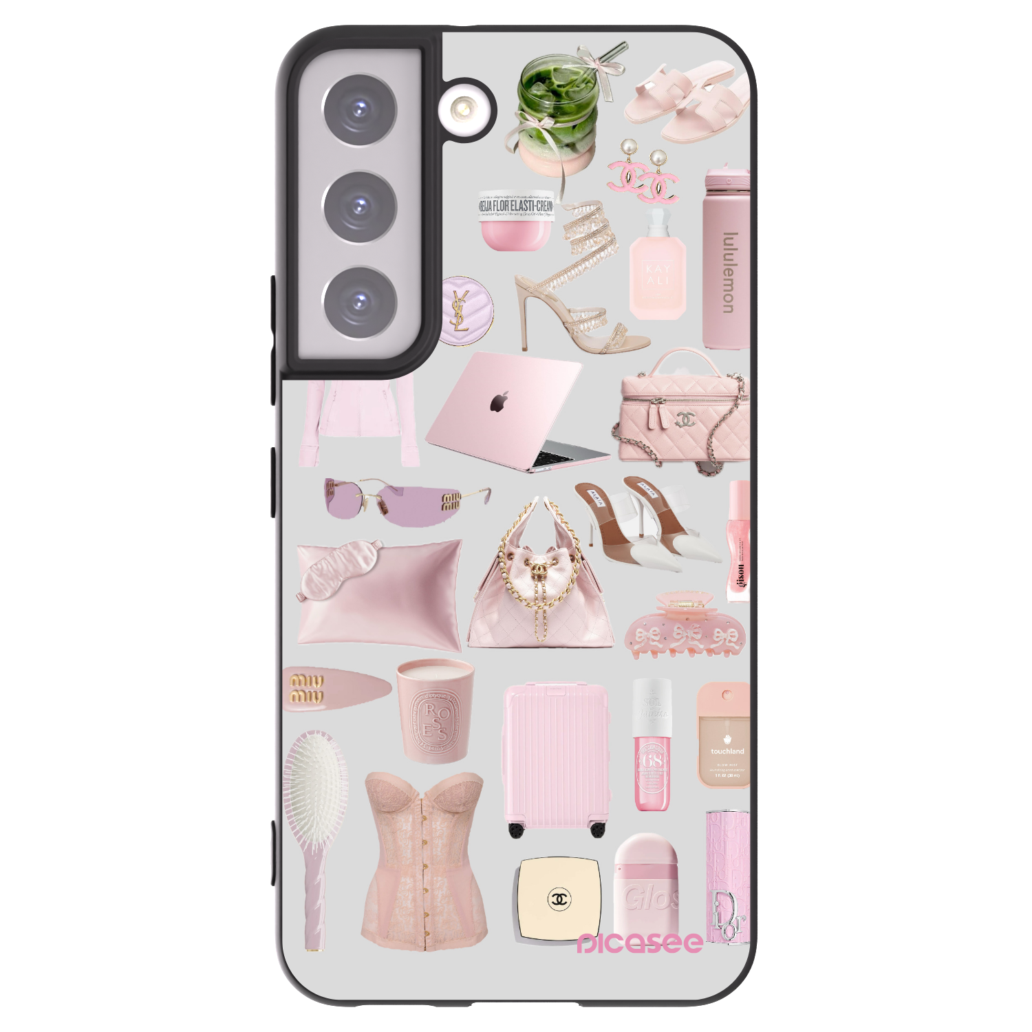 Picasee Samsung Galaxy S22 5G Hülle - Schwarzes Silikon - Glam Babe