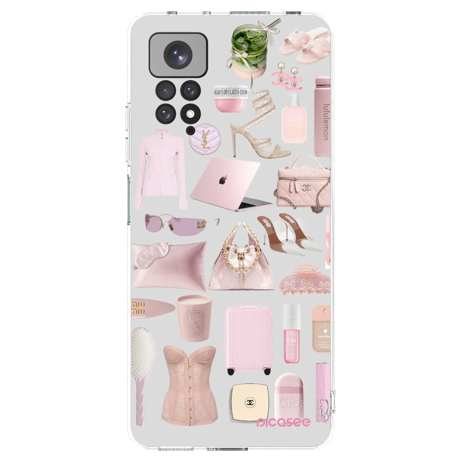 Picasee Xiaomi Redmi Note 11 Hülle - Transparentes Silikon - Glam Babe