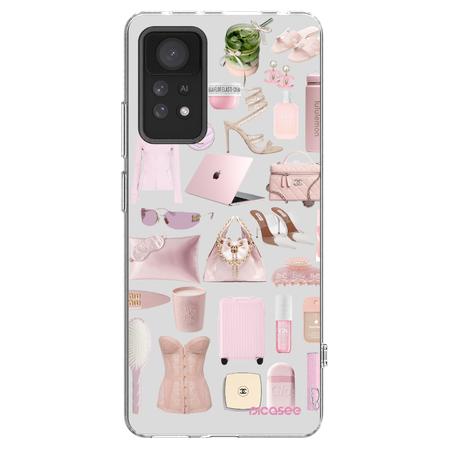 Picasee Xiaomi Redmi Note 11 Pro Hülle - Transparentes Silikon - Glam Babe