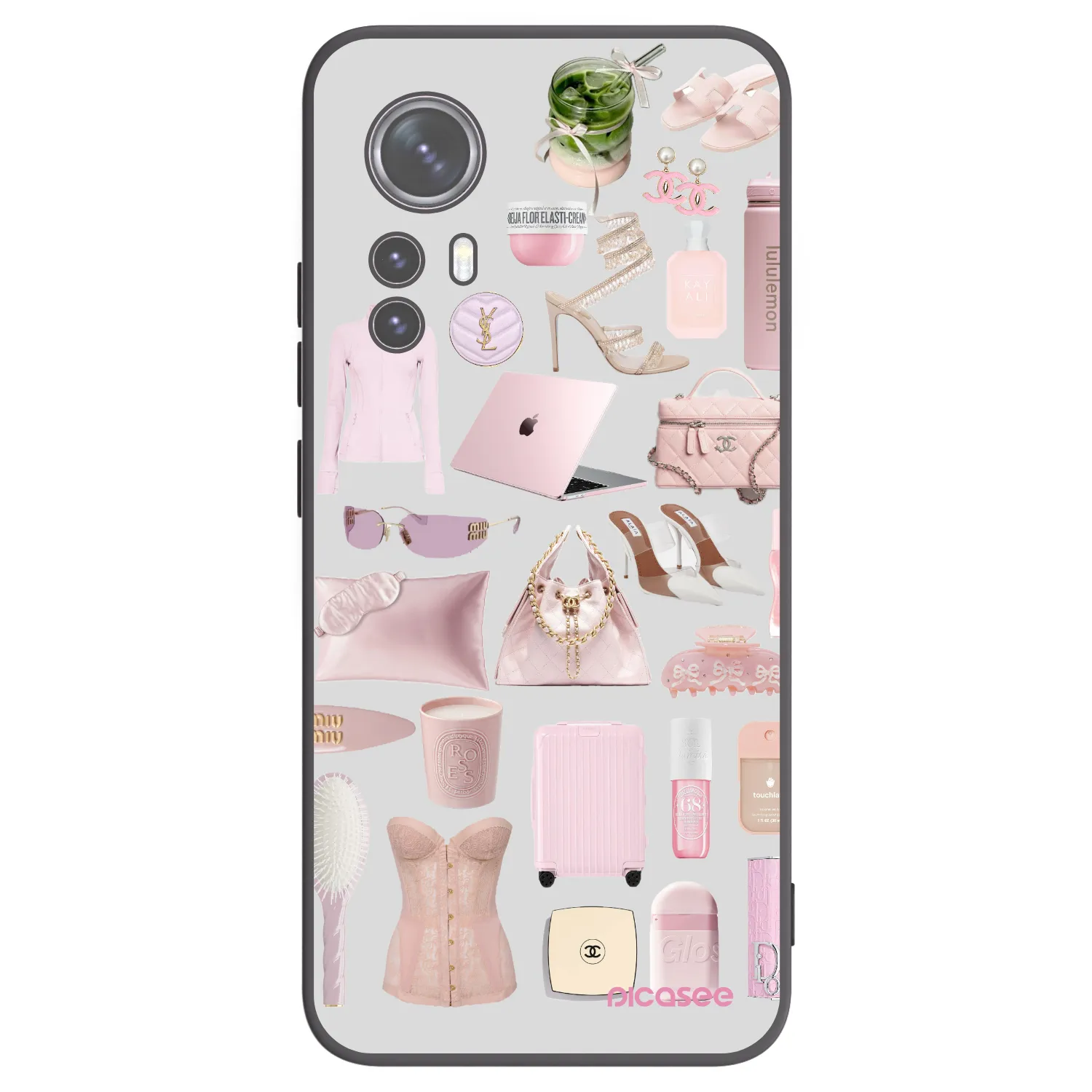 Picasee Xiaomi 12 Hülle - Schwarzes Silikon - Glam Babe