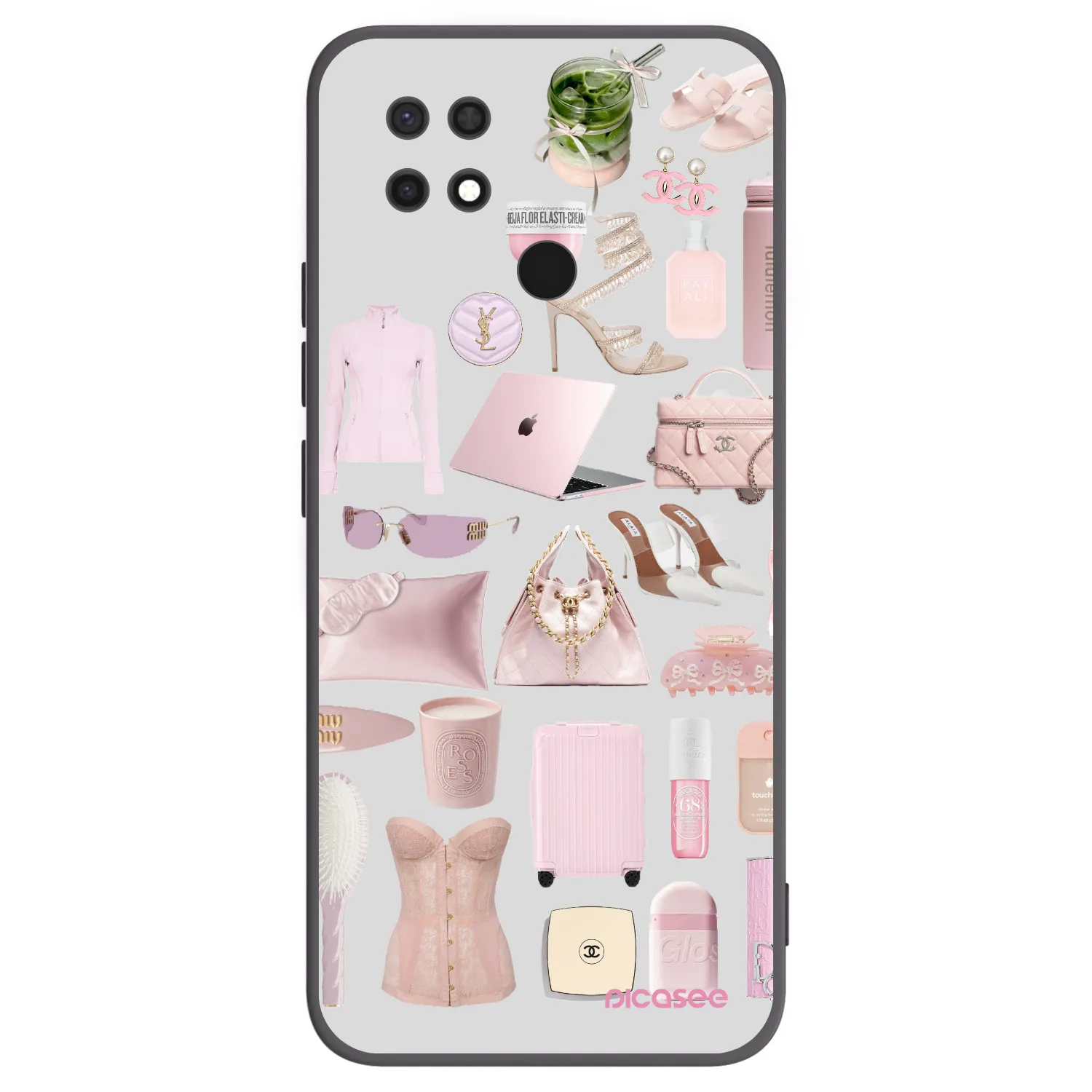 Picasee Xiaomi Redmi 10C Hülle - Schwarzes Silikon - Glam Babe