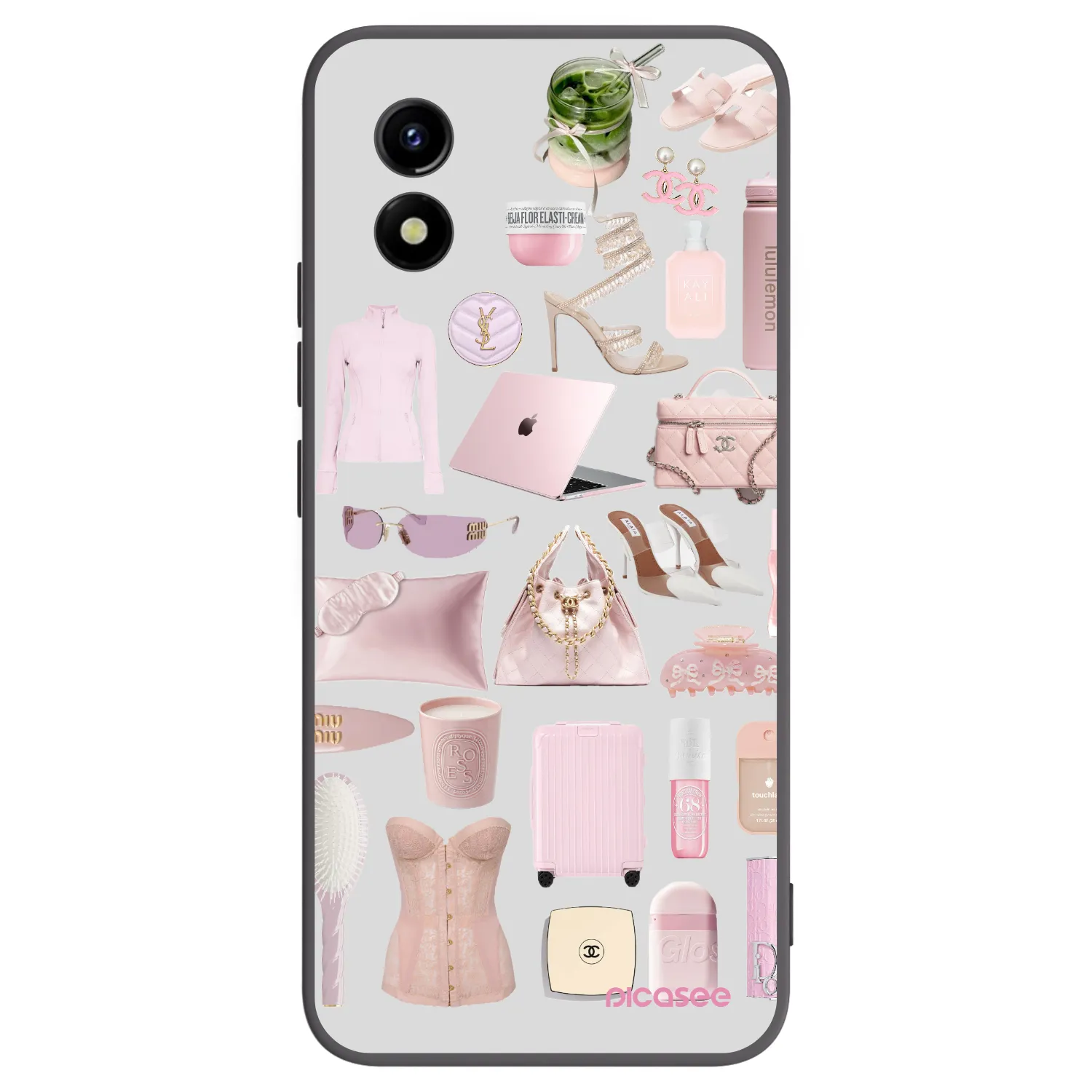 Picasee Vivo Y01 Hülle - Schwarzes Silikon - Glam Babe