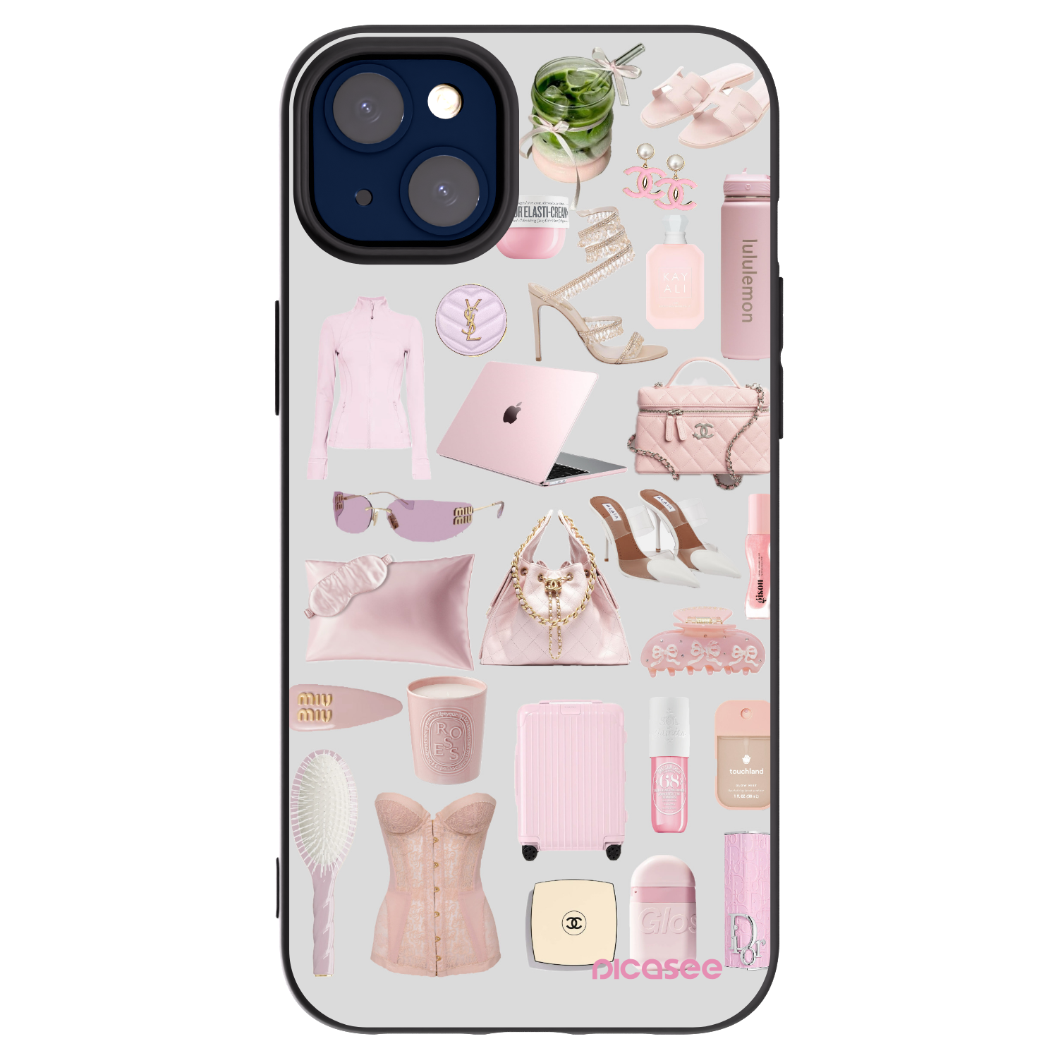 Picasee Apple iPhone 14 Plus Hülle - Schwarzes Silikon - Glam Babe