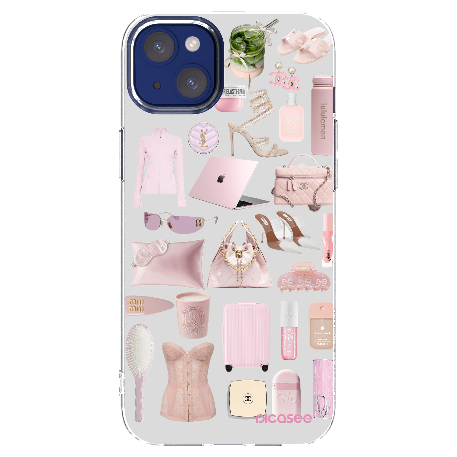 Picasee Apple iPhone 14 Plus Hülle - Transparentes Silikon - Glam Babe