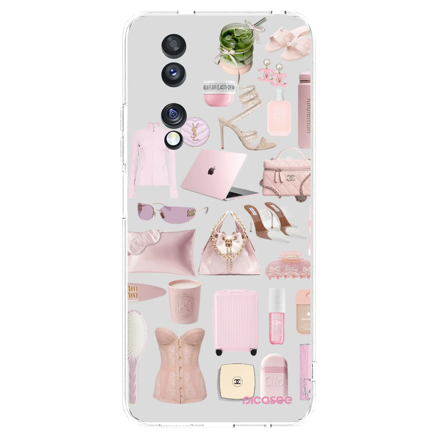 Picasee Honor 70 Hülle - Transparentes Silikon - Glam Babe