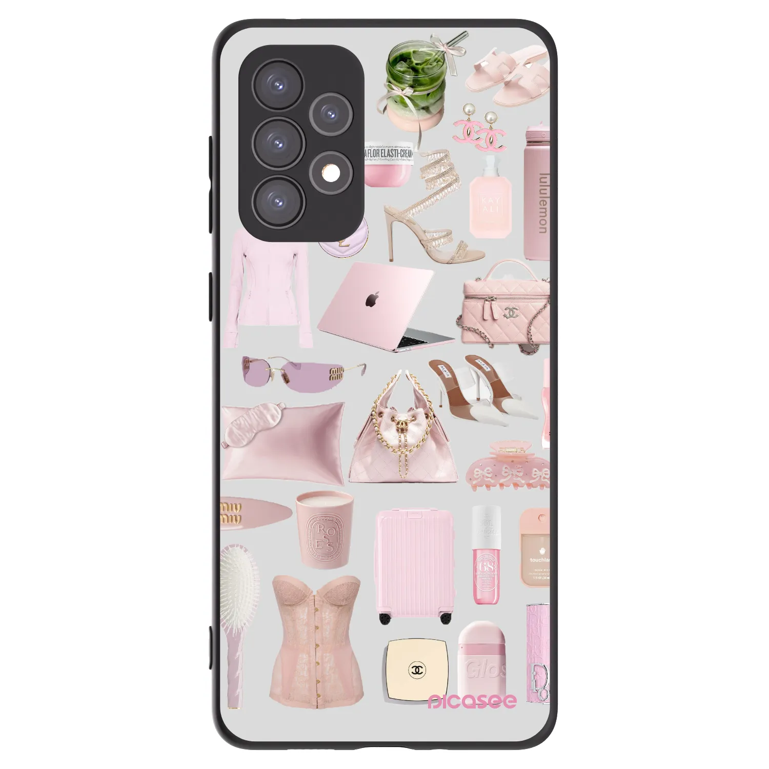 Picasee Samsung Galaxy A73 5G Hülle - Schwarzes Silikon - Glam Babe