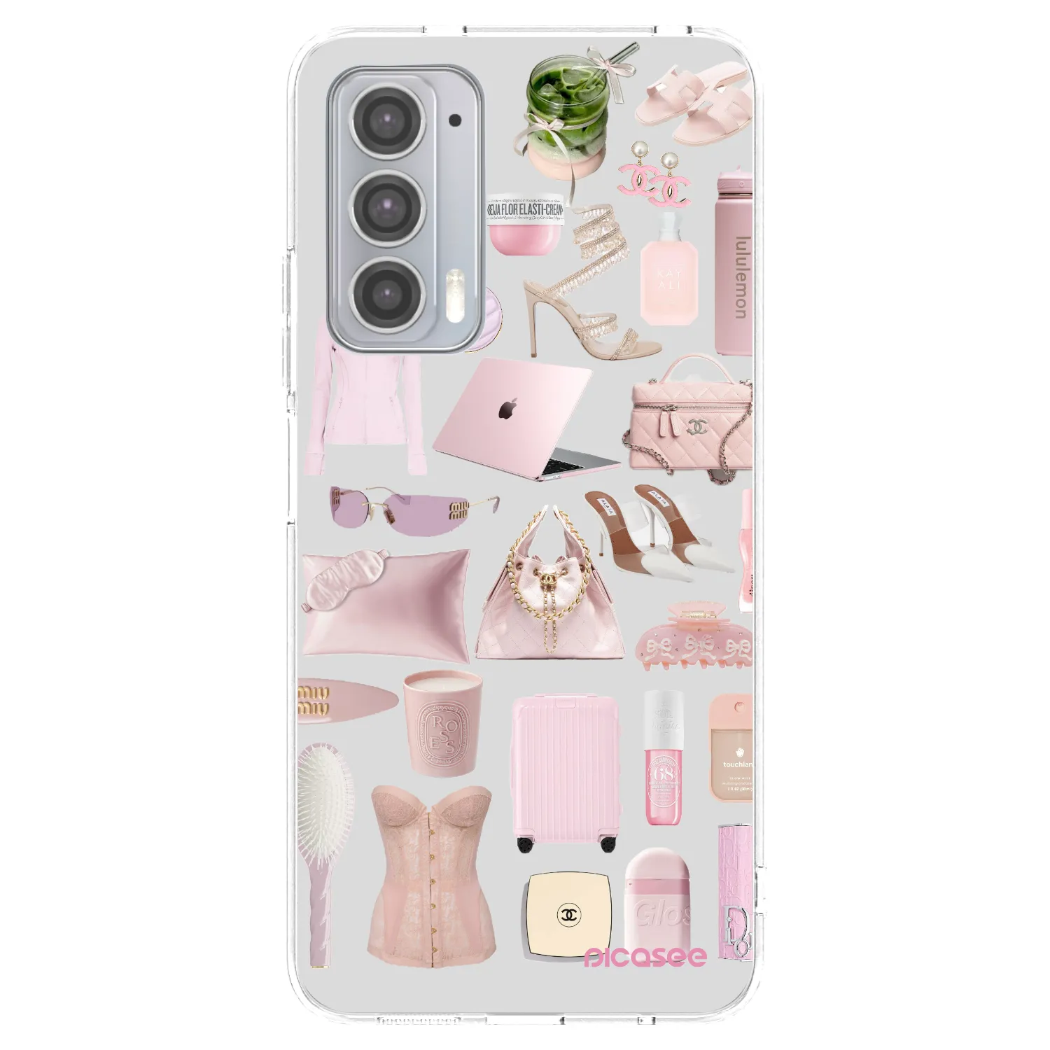 Picasee Motorola Edge 20 Hülle - Transparentes Silikon - Glam Babe