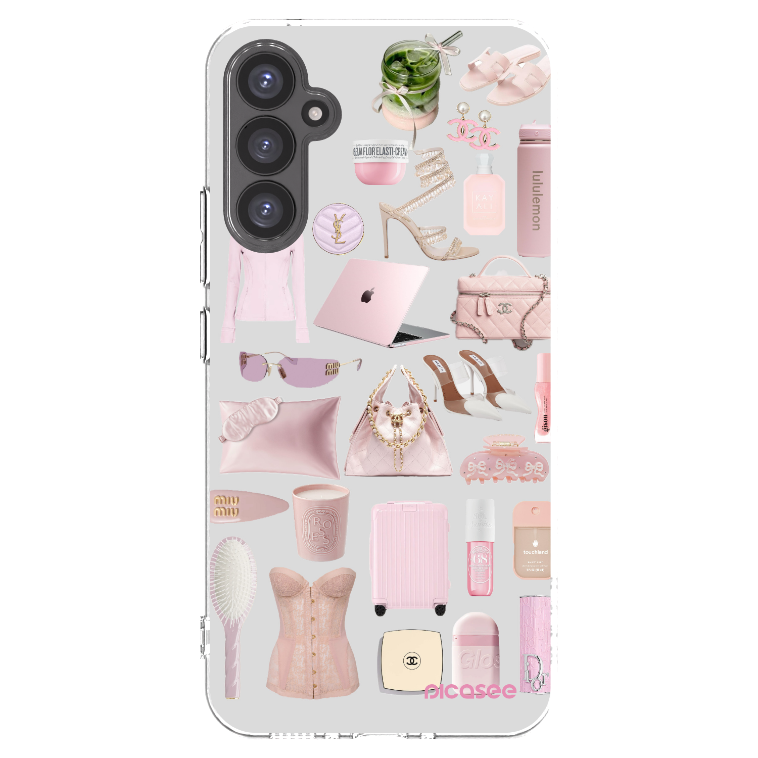 Picasee Samsung Galaxy A34 5G A346B Hülle - Transparentes Silikon - Glam Babe