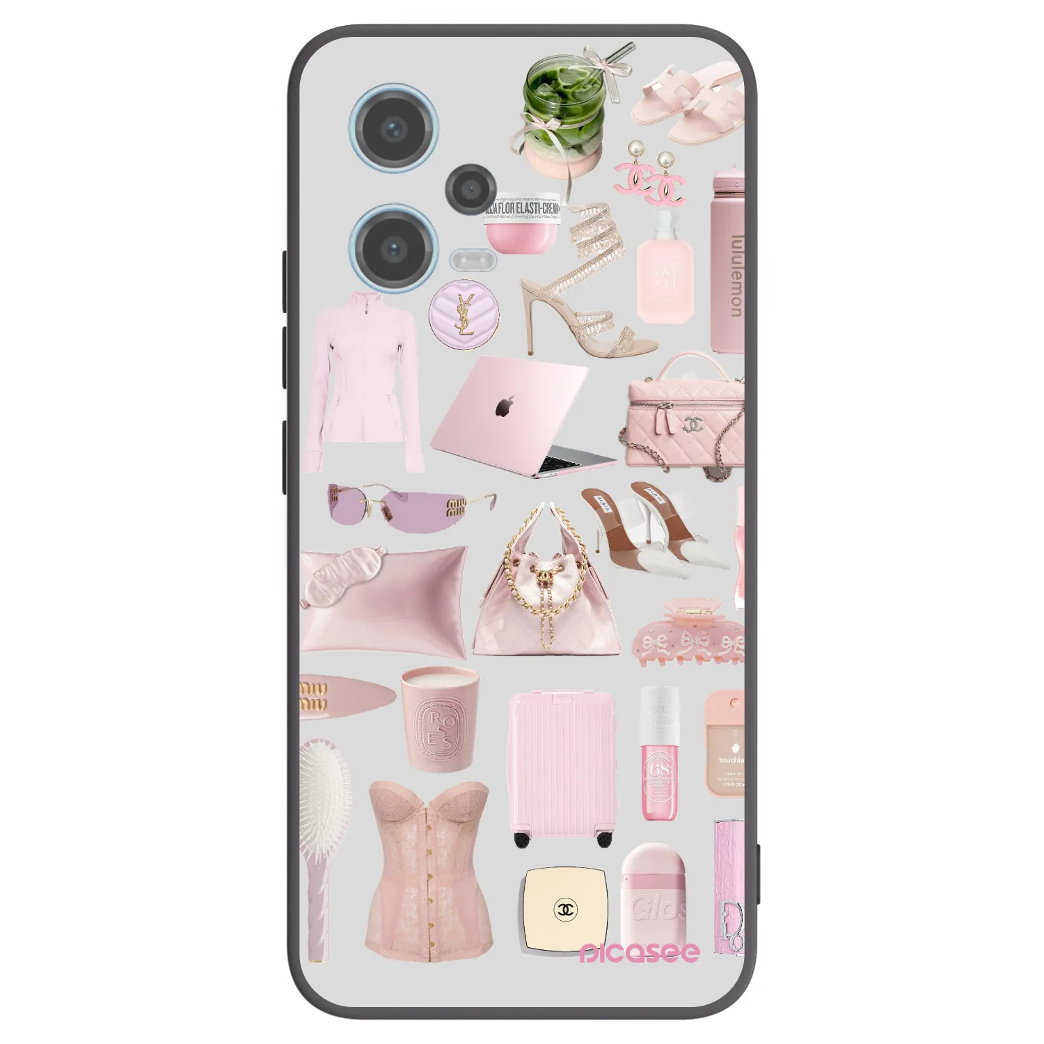 Picasee Xiaomi Redmi Note 12 5G Hülle - Schwarzes Silikon - Glam Babe