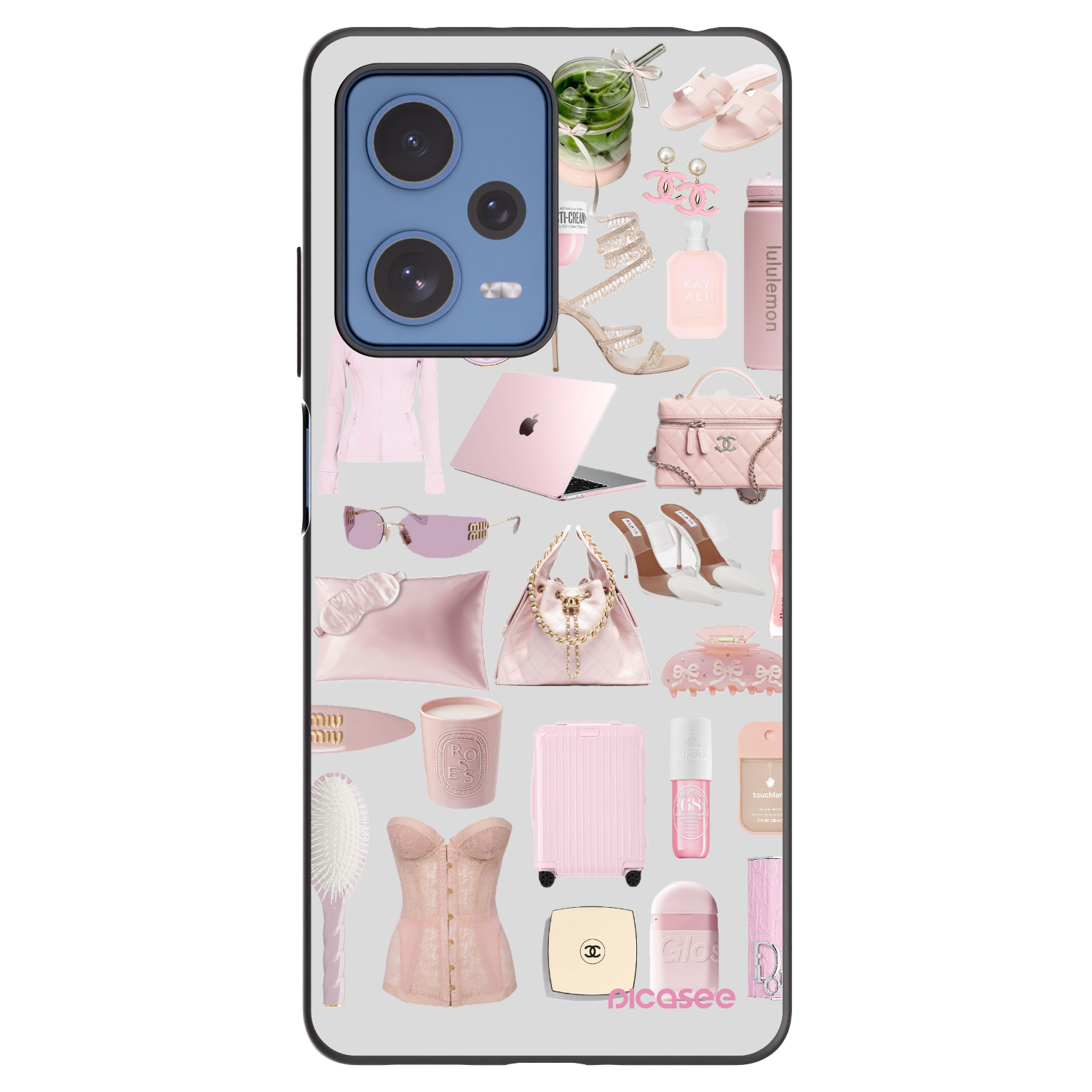 Picasee Xiaomi Redmi Note 12 Pro 5G Hülle - Schwarzes Silikon - Glam Babe