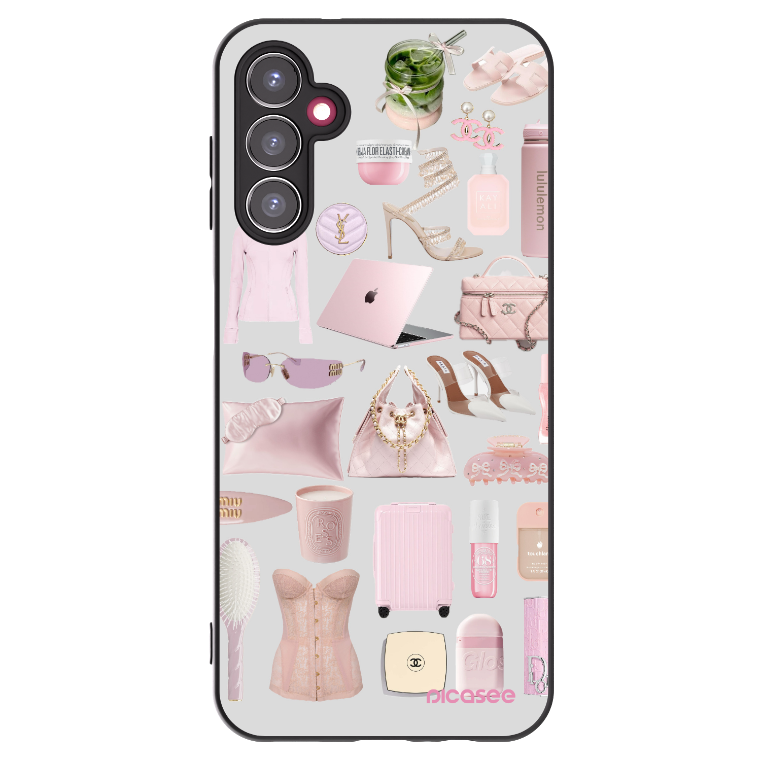 Picasee Samsung Galaxy A14 4G A145R Hülle - Schwarzes Silikon - Glam Babe