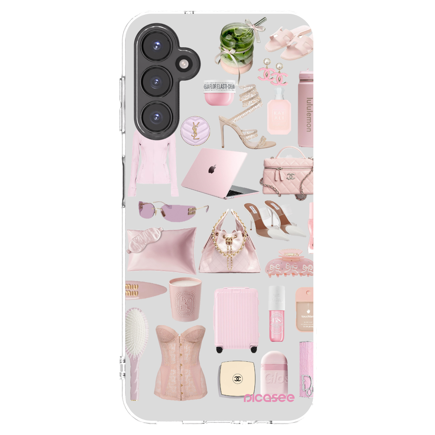 Picasee Samsung Galaxy A14 4G A145R Hülle - Transparentes Silikon - Glam Babe