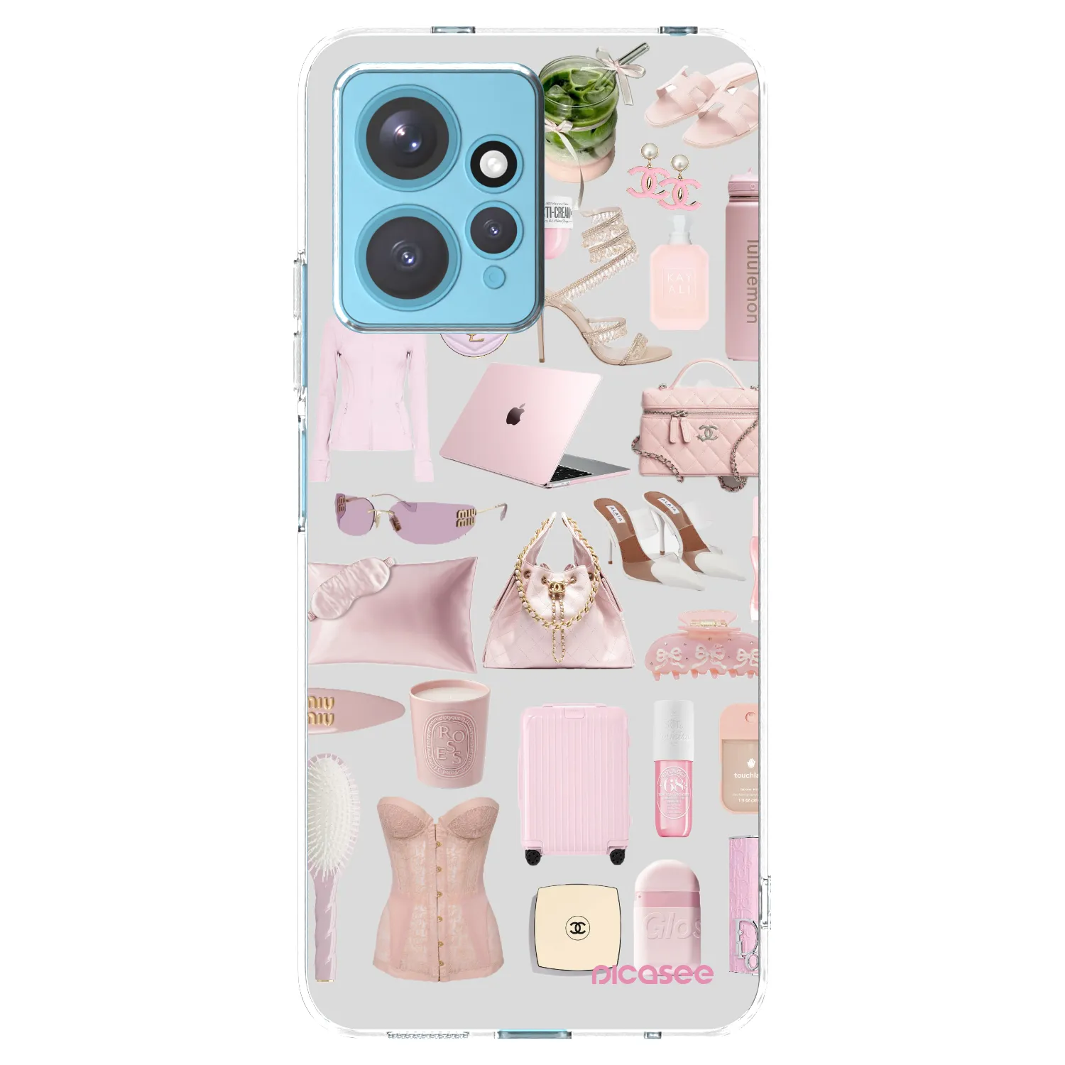 Picasee Xiaomi Redmi Note 12 4G Hülle - Transparentes Silikon - Glam Babe