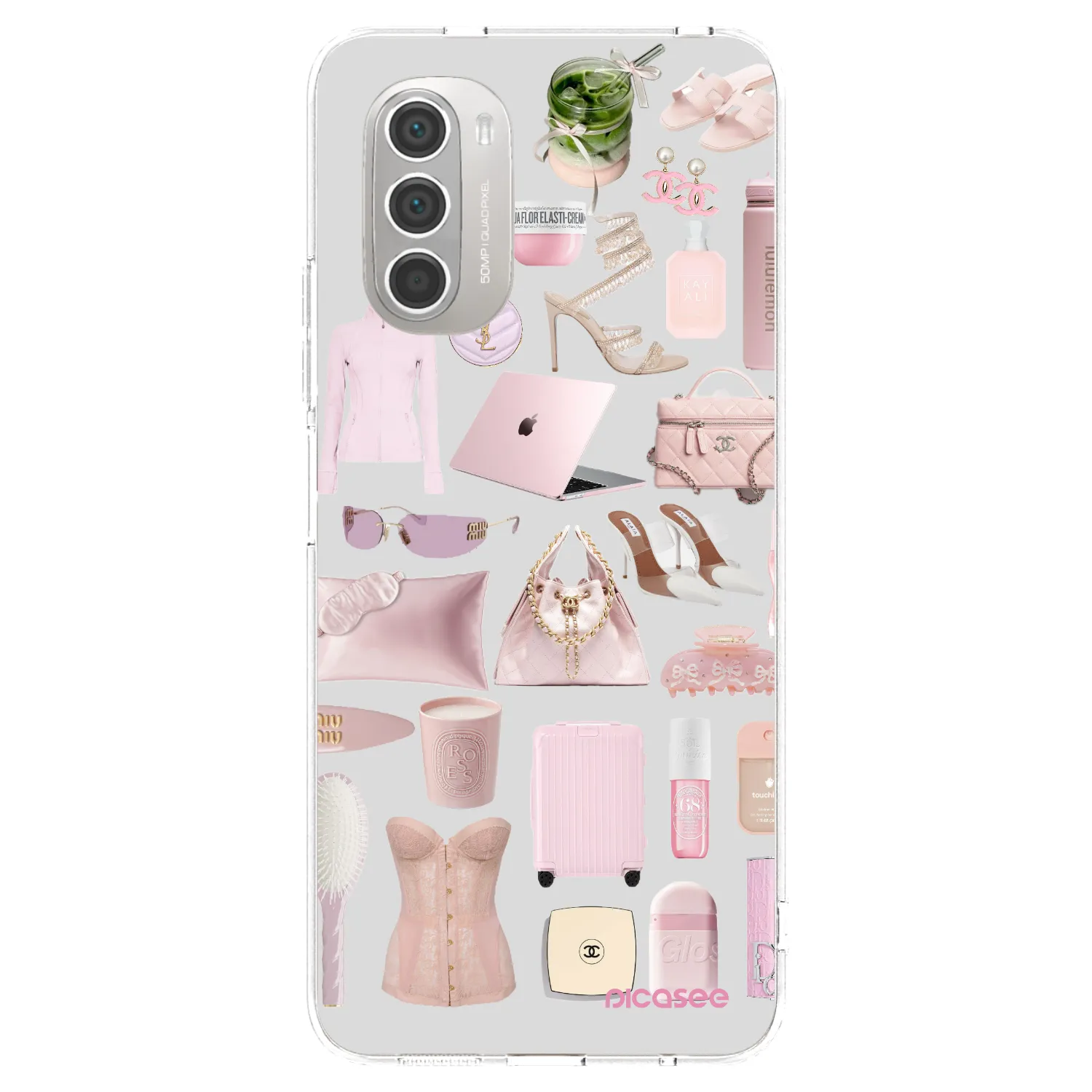 Picasee Motorola Moto G51 Hülle - Transparentes Silikon - Glam Babe