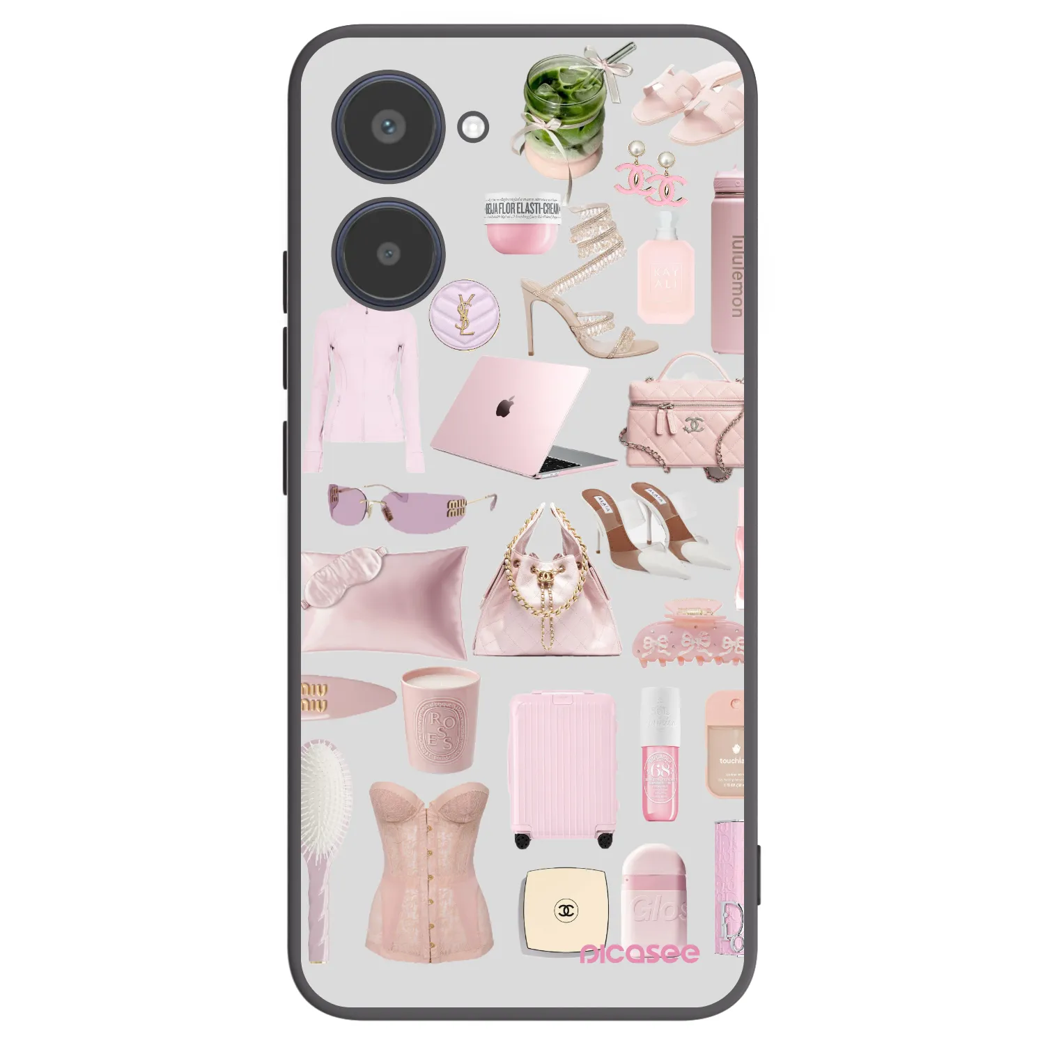 Picasee Realme 10 4G Hülle - Schwarzes Silikon - Glam Babe