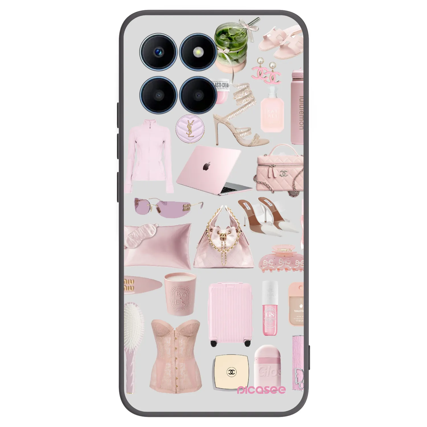 Picasee Honor 70 Lite Hülle - Schwarzes Silikon - Glam Babe