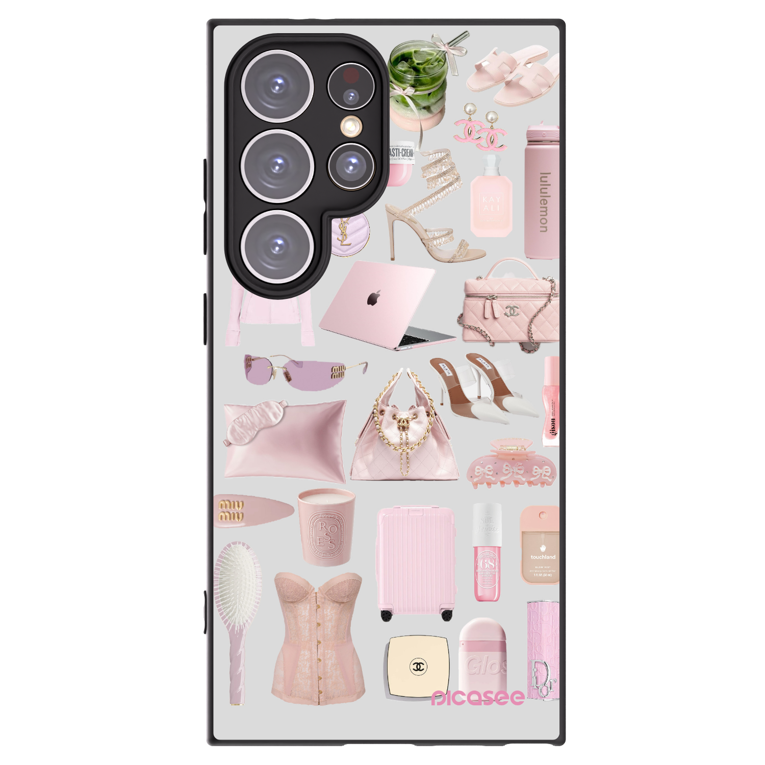 Picasee Samsung Galaxy S24 Ultra S928B 5G Hülle - Schwarzes Silikon - Glam Babe