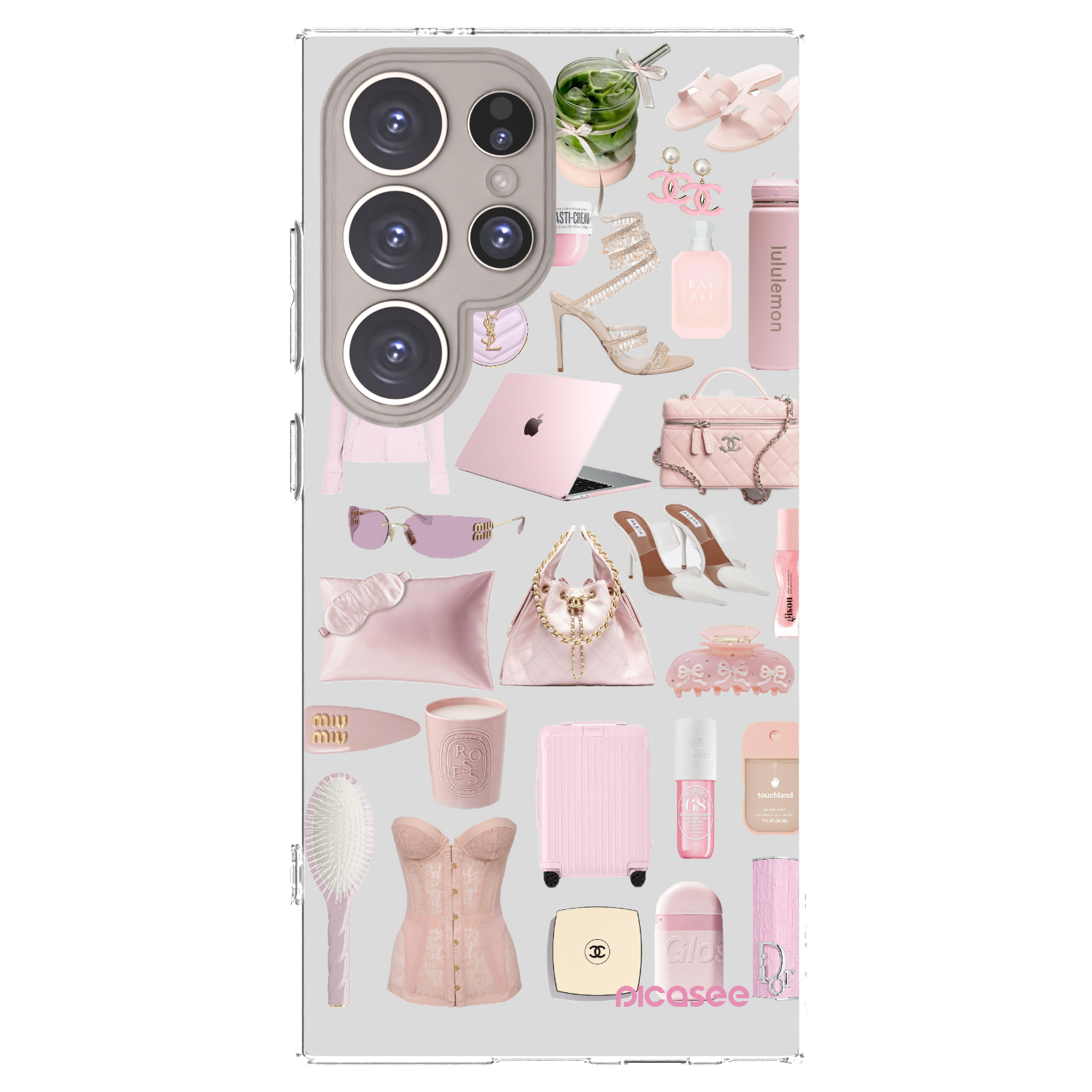 Picasee Samsung Galaxy S24 Ultra S928B 5G Hülle - Transparentes Silikon - Glam Babe