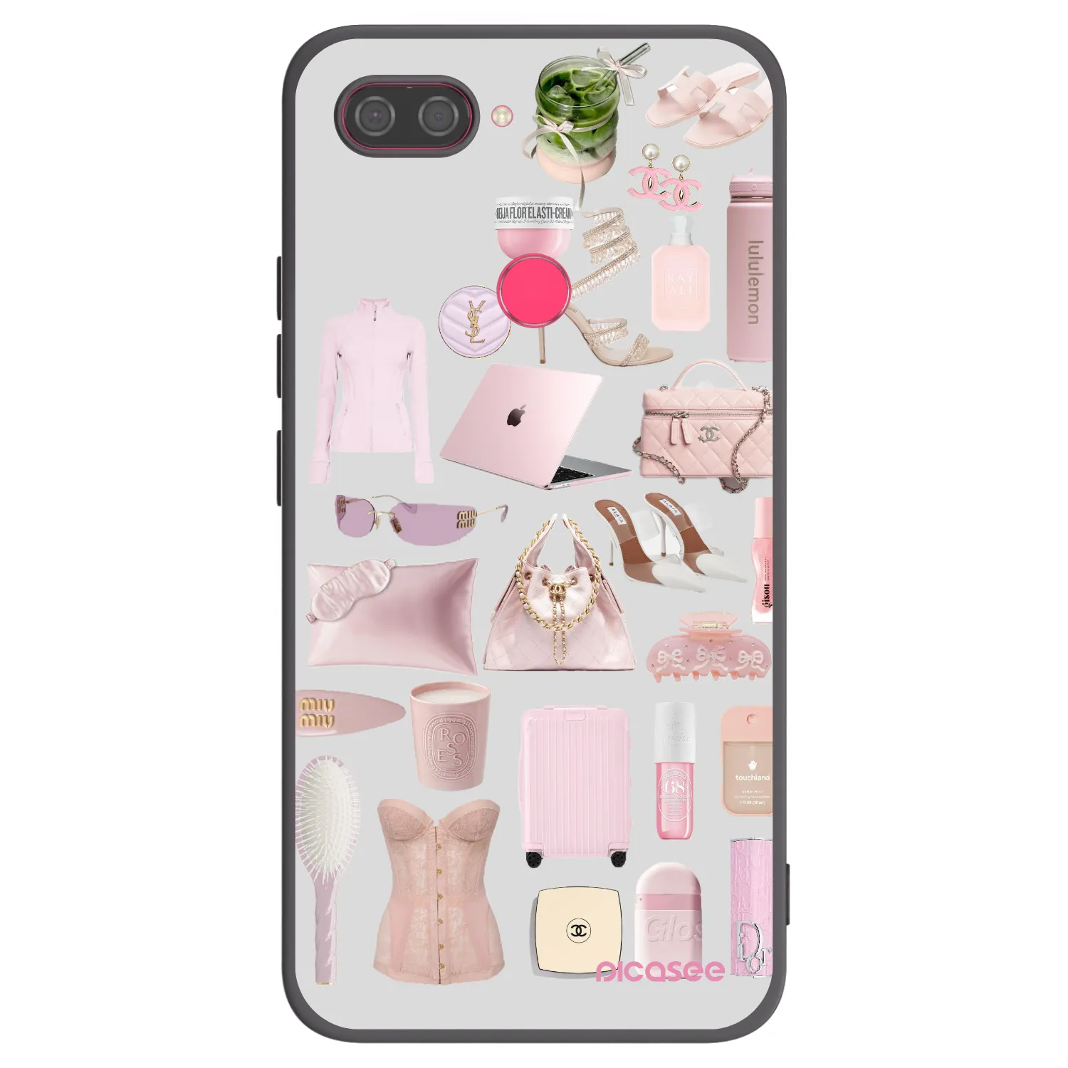 Picasee Xiaomi Mi 8 Lite Hülle - Schwarzes Silikon - Glam Babe