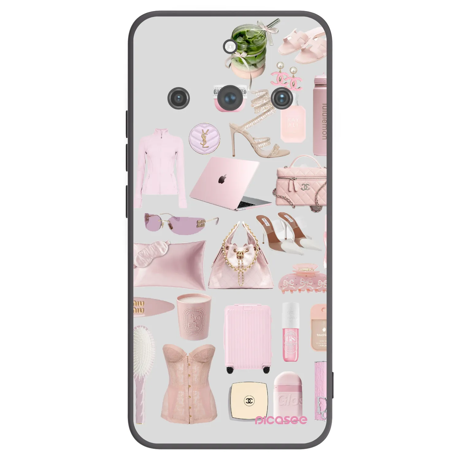 Picasee Realme 11 Pro+ Hülle - Schwarzes Silikon - Glam Babe