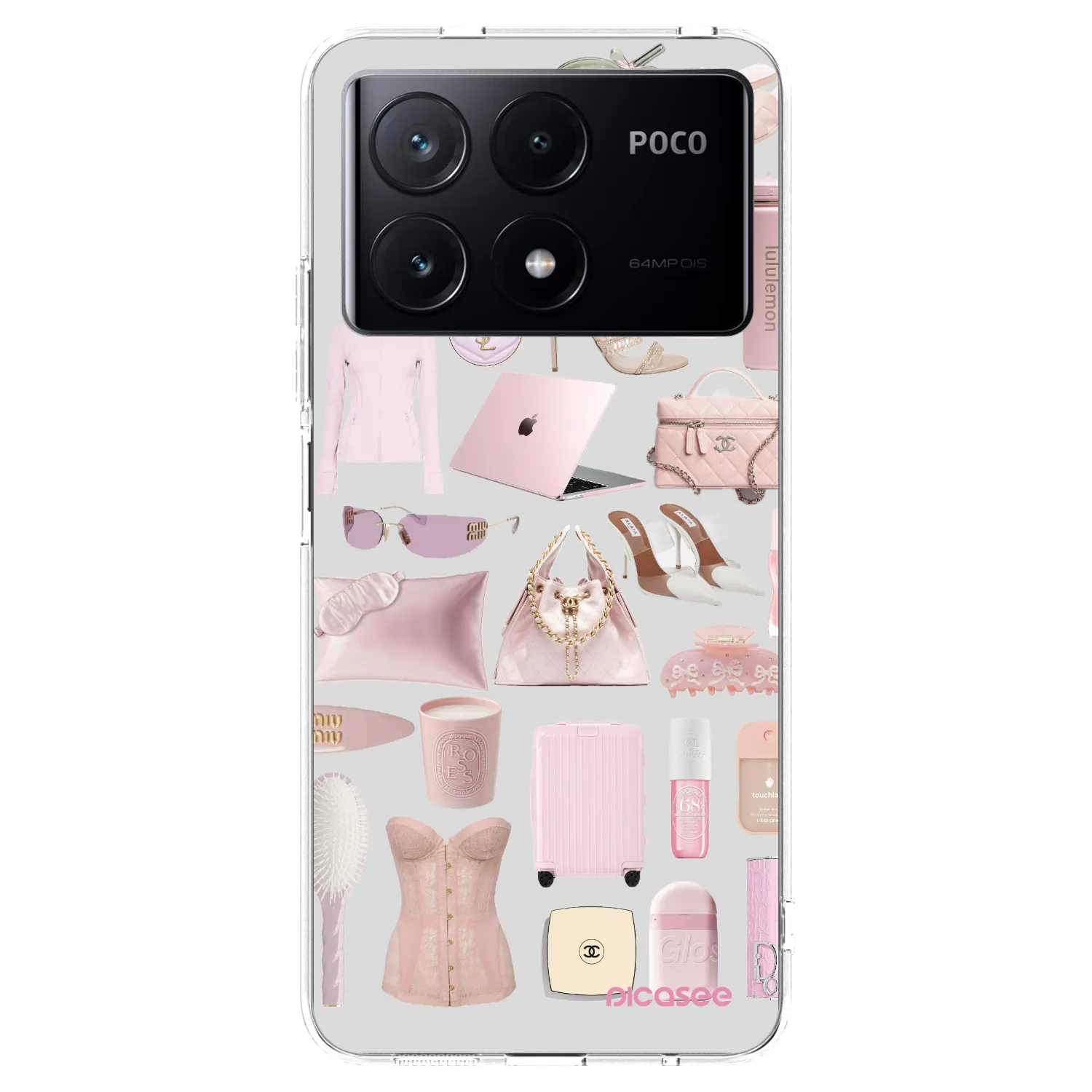 Picasee Xiaomi Poco X6 Pro Hülle - Transparentes Silikon - Glam Babe