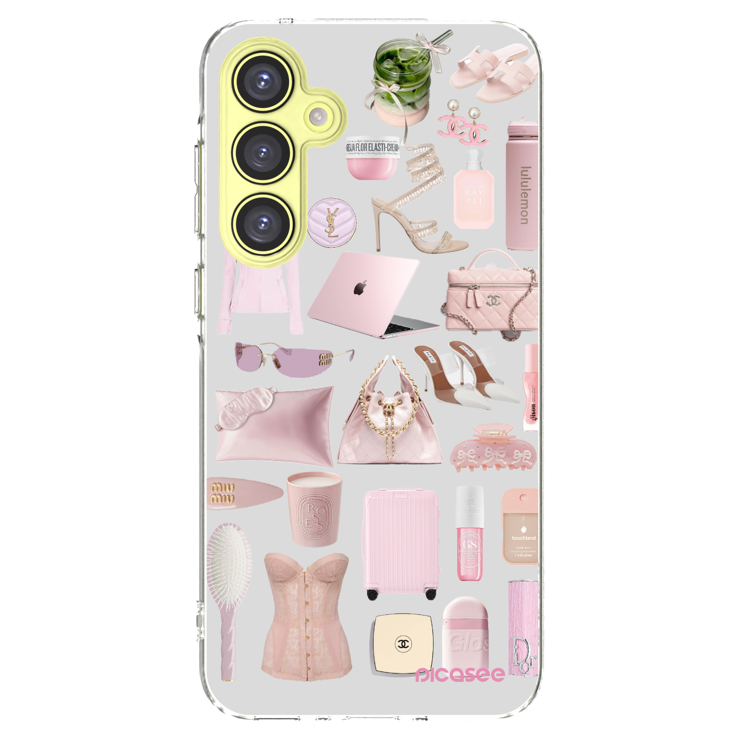 Picasee Samsung Galaxy A35 5G A356B Hülle - Transparentes Silikon - Glam Babe