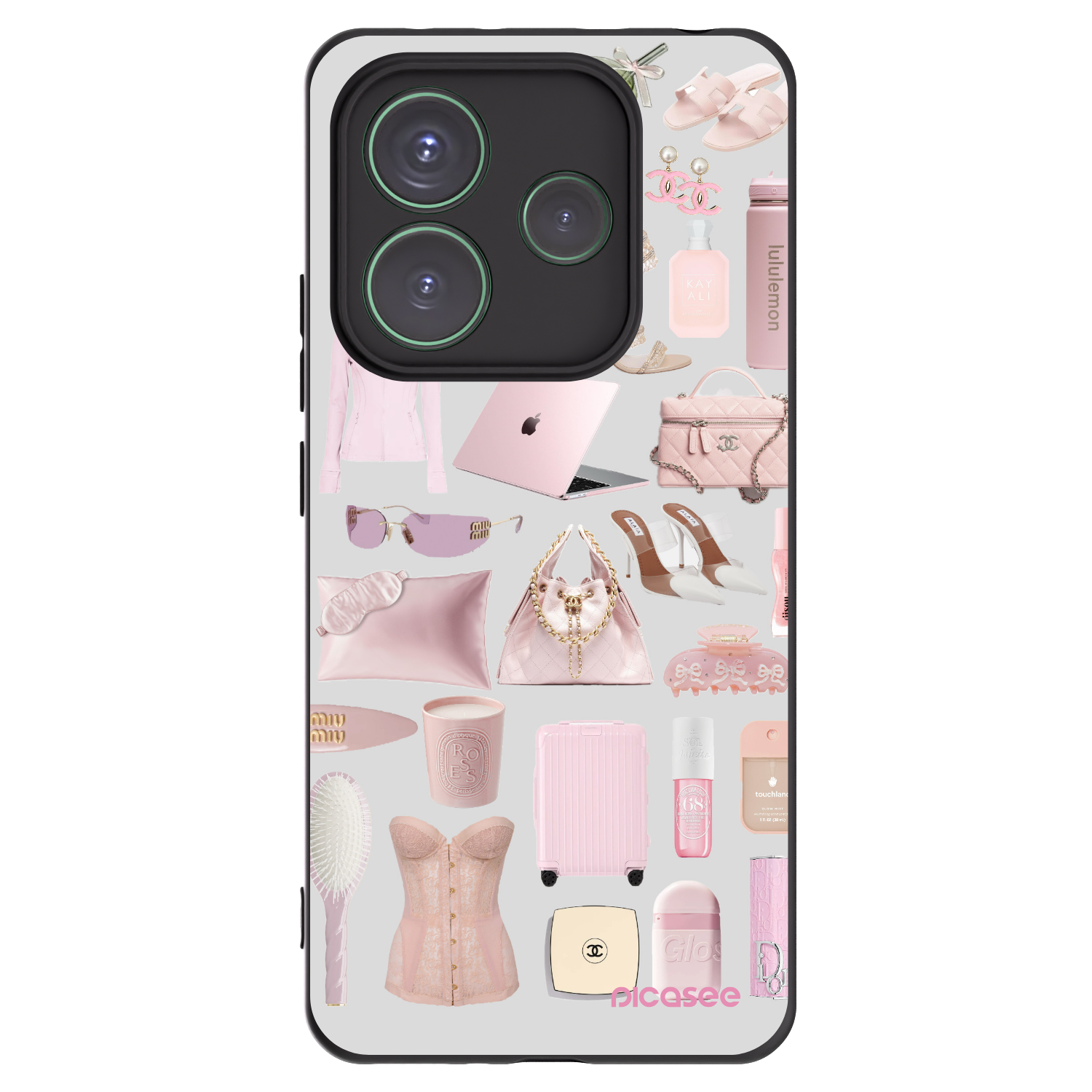 Picasee Xiaomi Redmi Note 14 5G Hülle - Schwarzes Silikon - Glam Babe