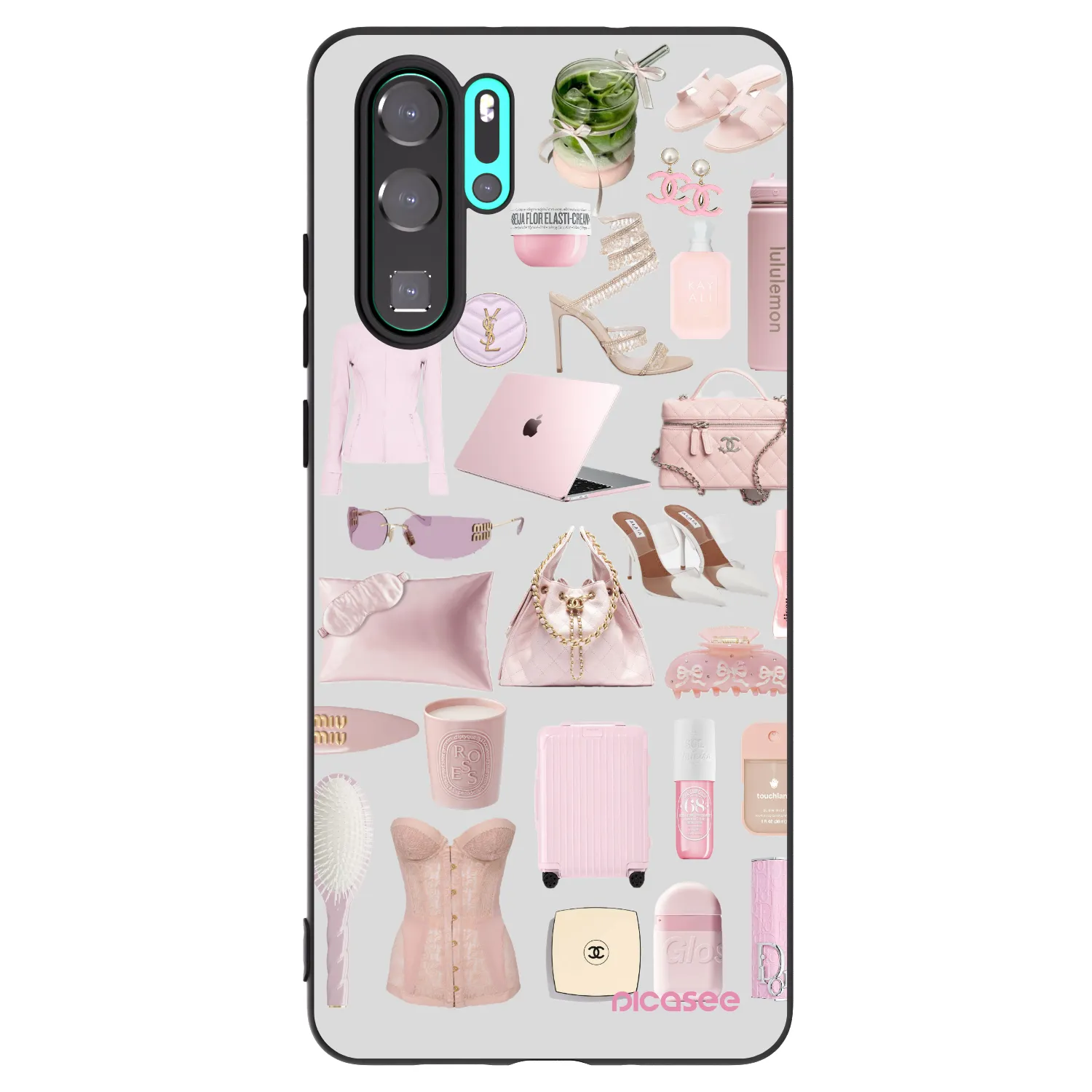 Picasee Huawei P30 Pro Hülle - Schwarzes Silikon - Glam Babe