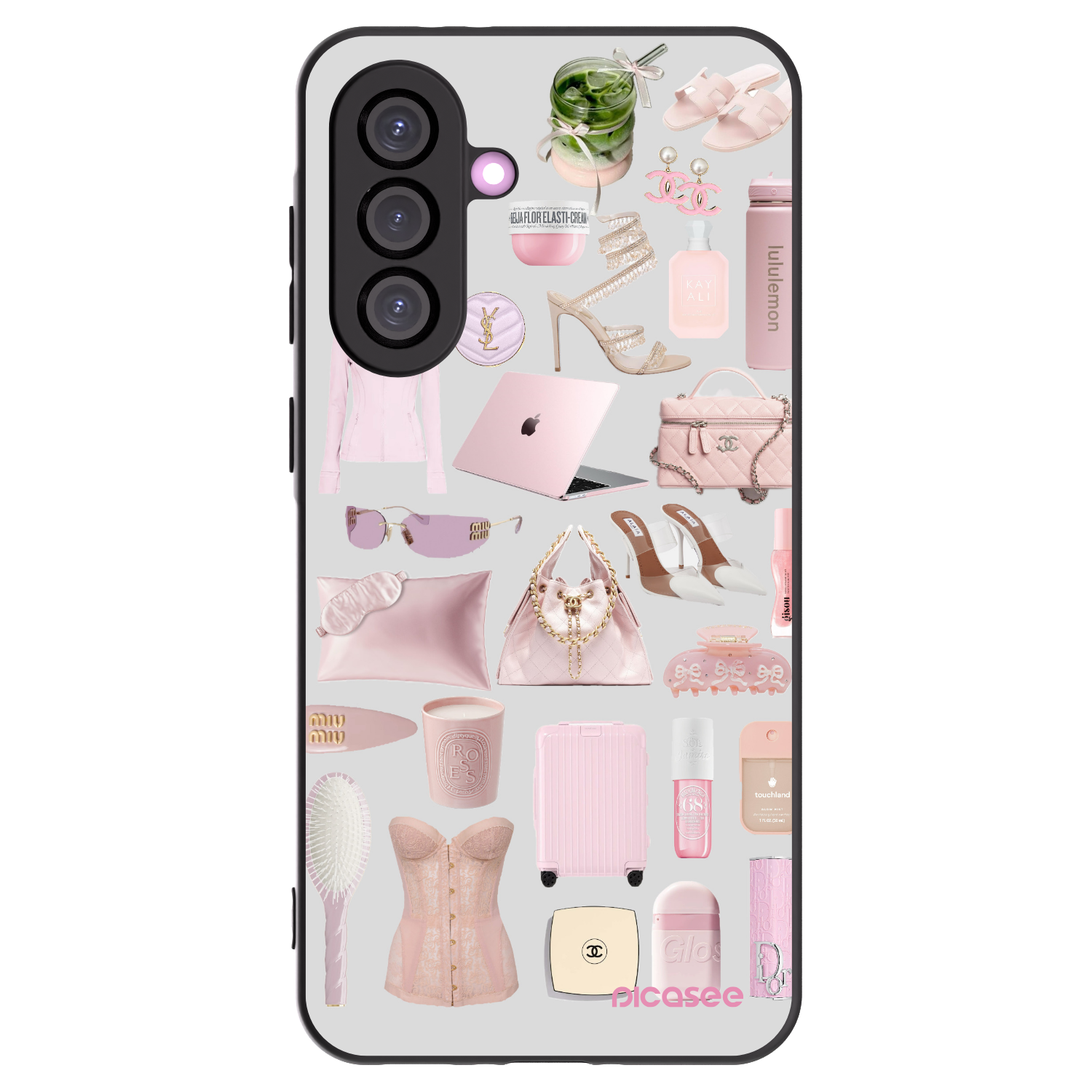 Picasee Samsung Galaxy A36 5G Hülle - Schwarzes Silikon - Glam Babe