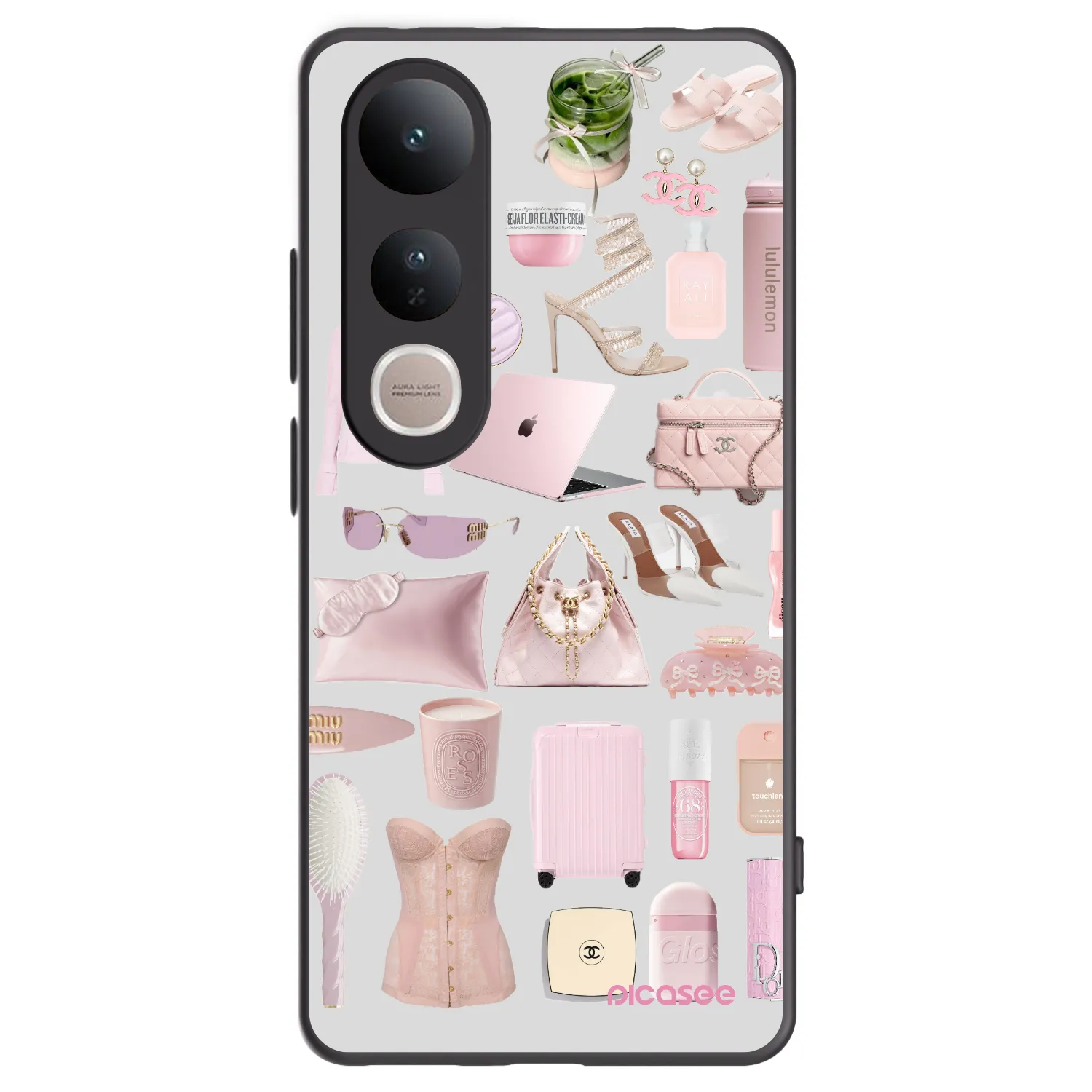 Picasee Vivo V50 Lite 5G Hülle - Schwarzes Silikon - Glam Babe