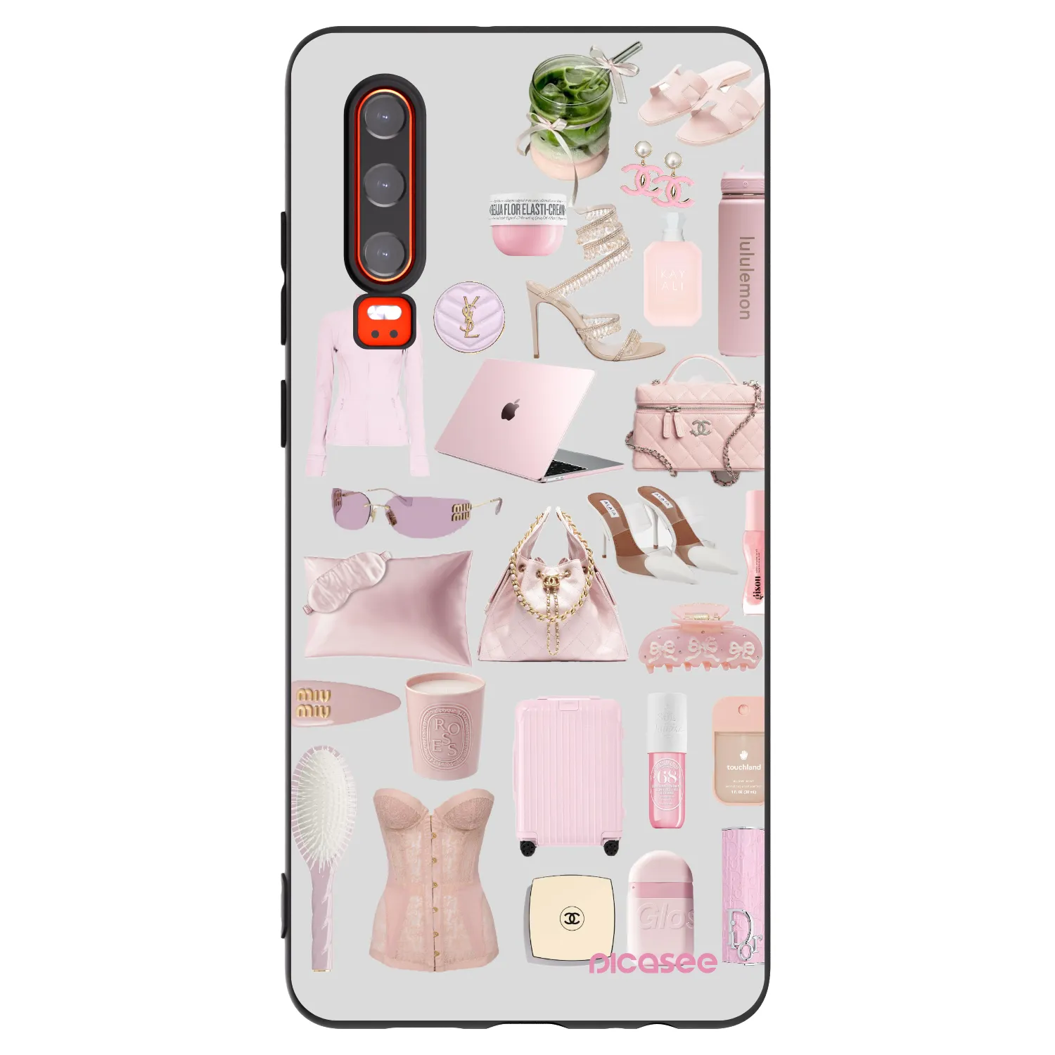 Picasee Huawei P30 Hülle - Schwarzes Silikon - Glam Babe