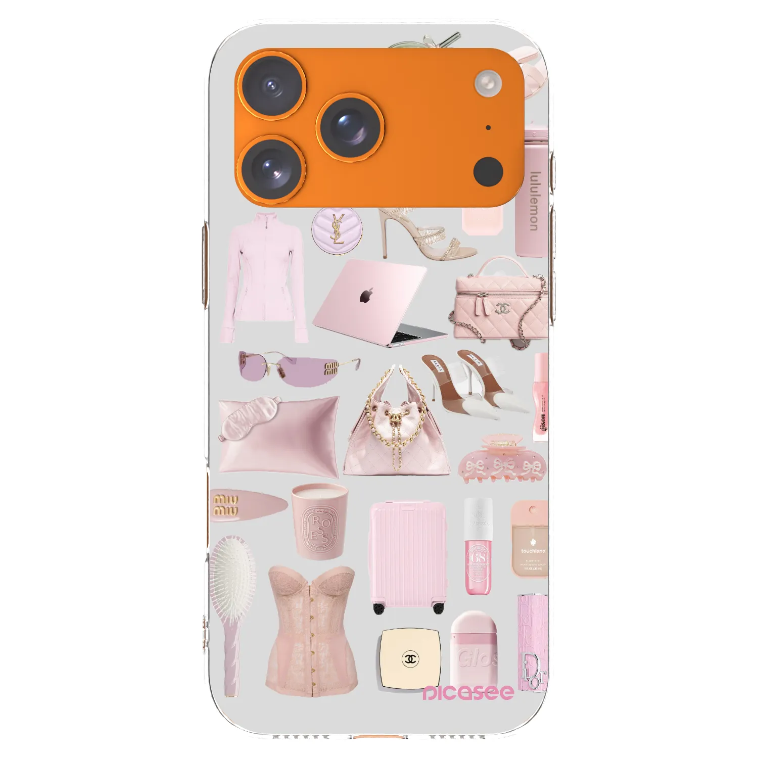 Picasee Apple iPhone 17 Pro Max Hülle - Transparentes Silikon - Glam Babe
