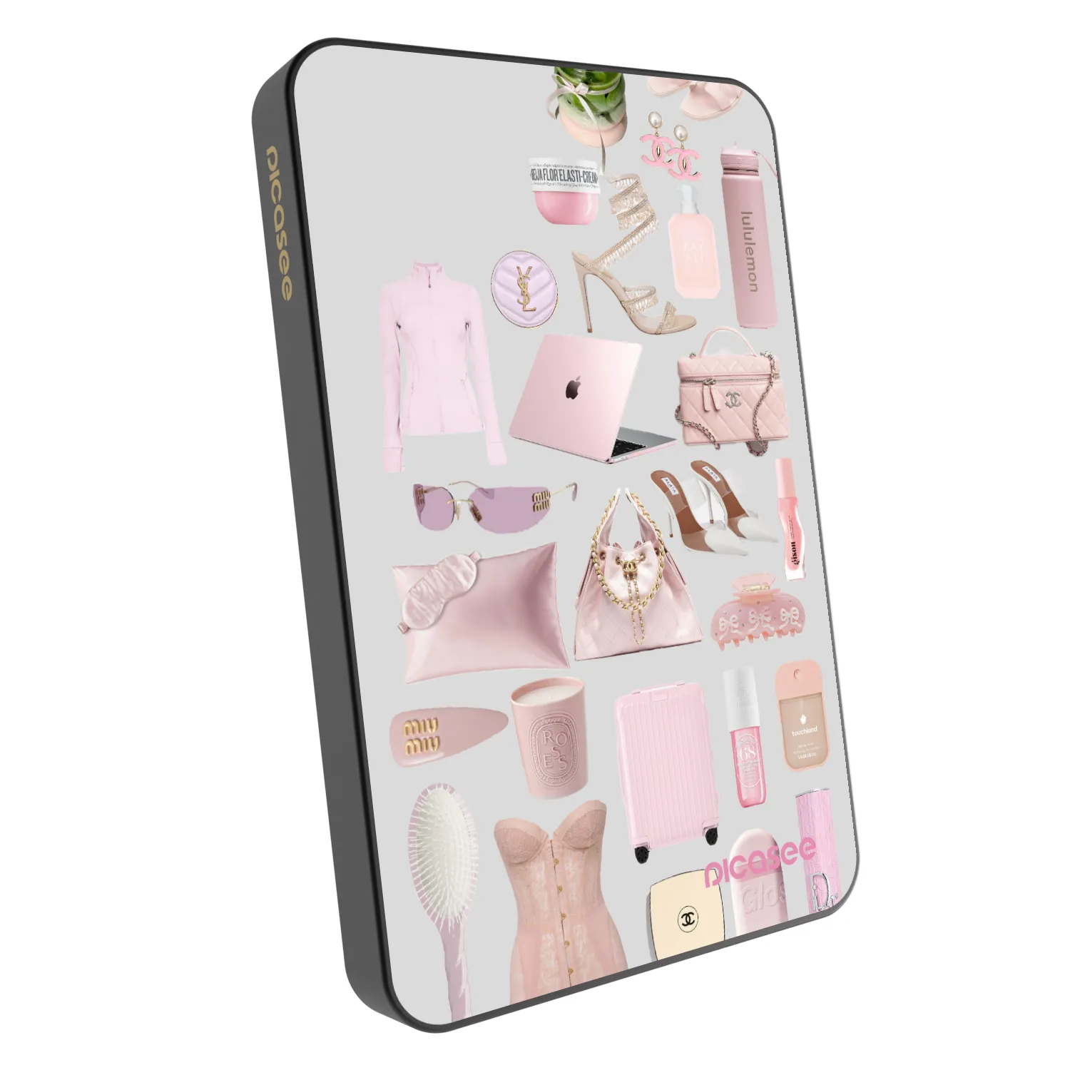 Picasee Powerbank mit MagSafe 5 000 mAh Grau - Glam Babe