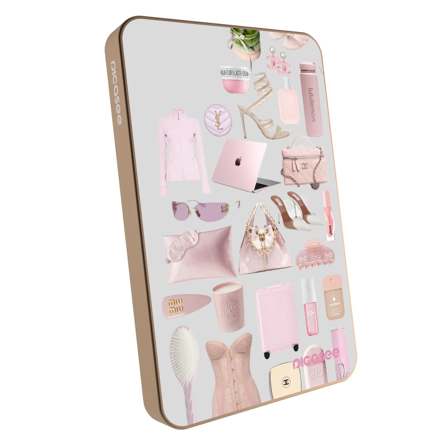 Picasee Powerbank mit MagSafe 5 000 mAh Golden - Glam Babe
