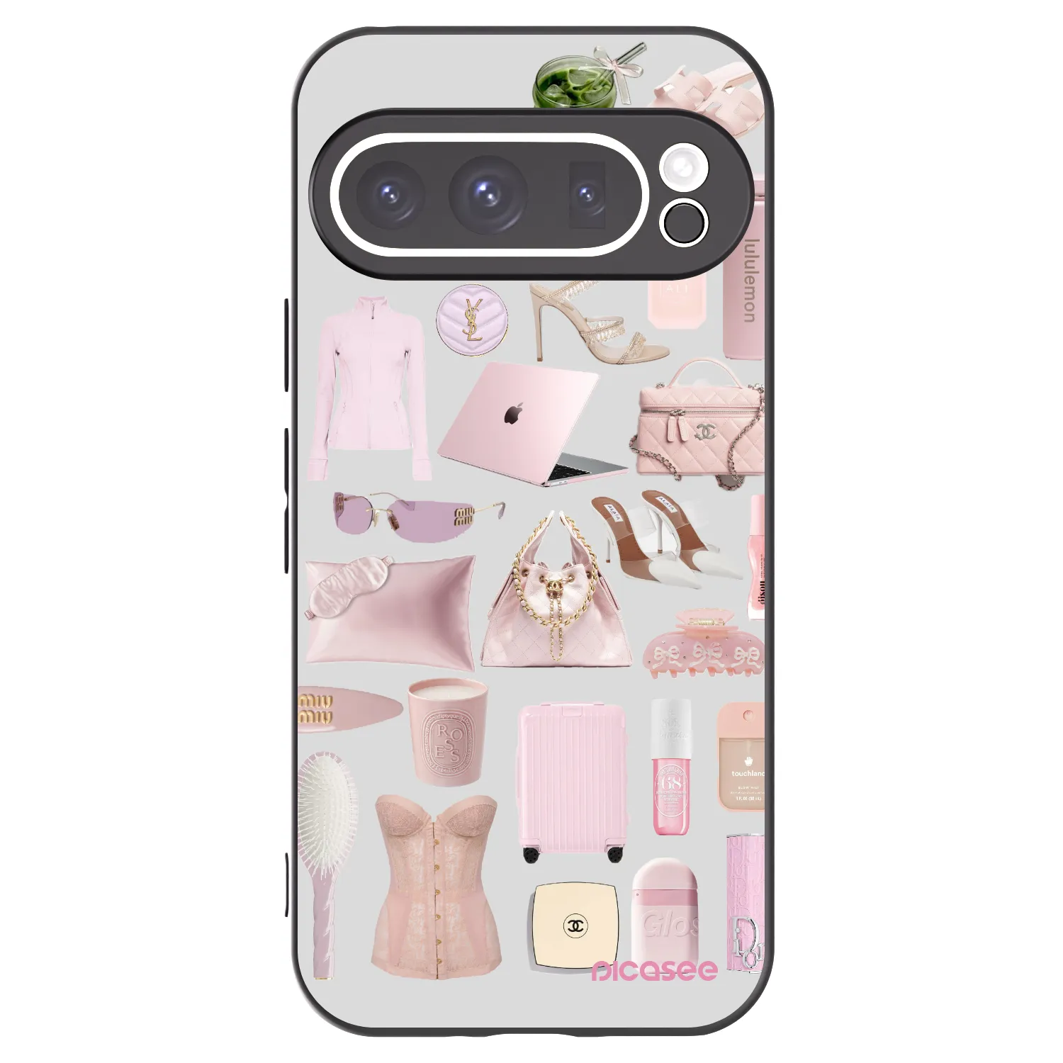 Picasee Google Pixel 9 Pro XL Hülle - Schwarzes Silikon - Glam Babe