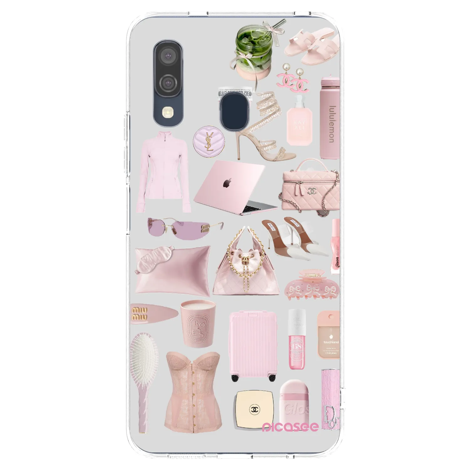 Picasee Samsung Galaxy A40 A405F Hülle - Transparentes Silikon - Glam Babe