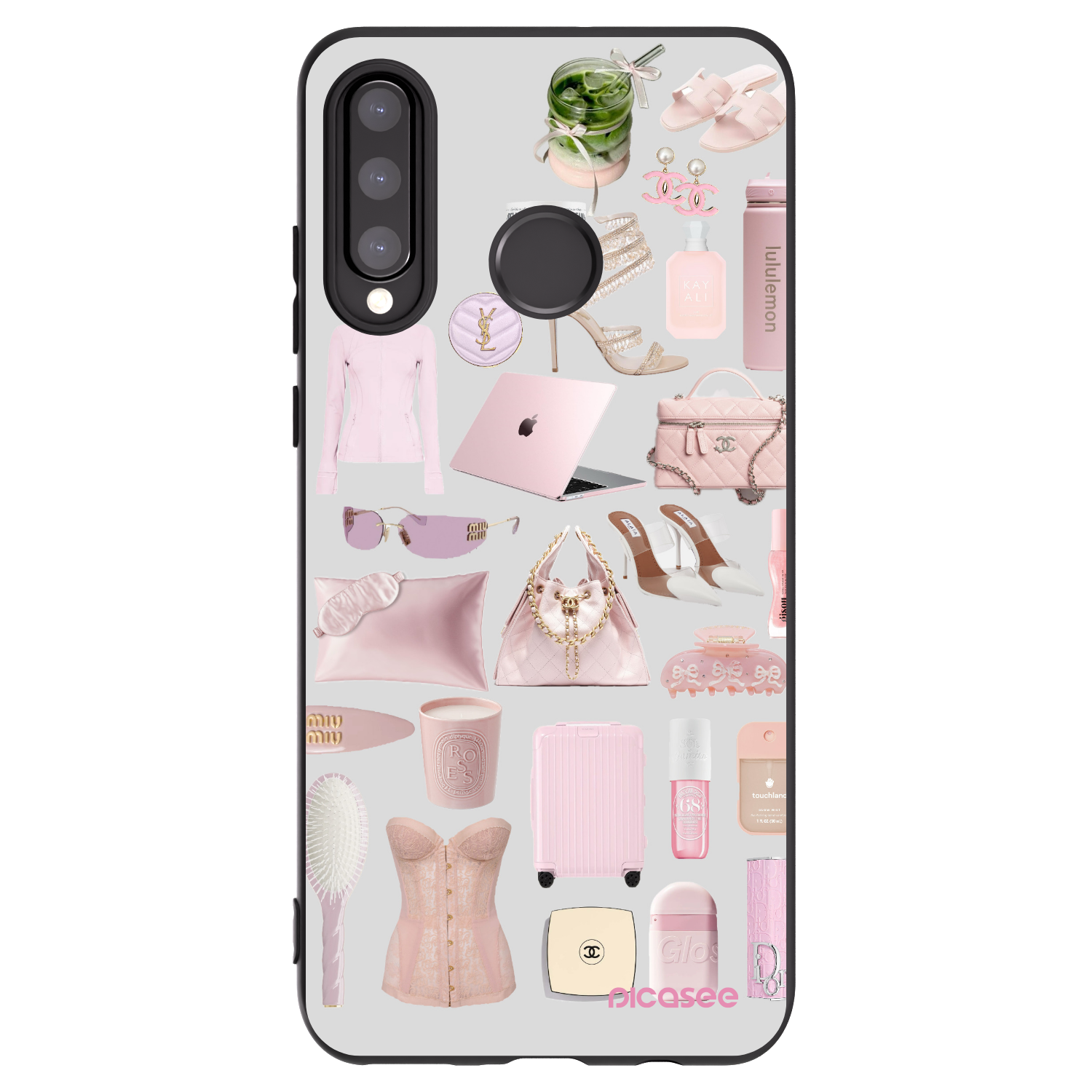 Picasee Huawei P30 Lite Hülle - Schwarzes Silikon - Glam Babe