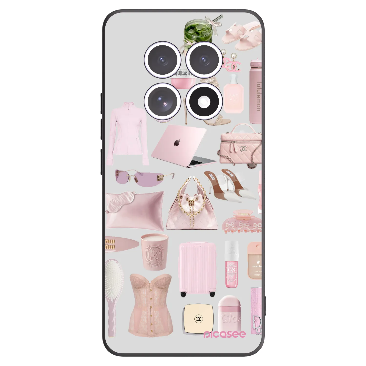 Picasee Xiaomi Redmi Note 15 5G Hülle - Schwarzes Silikon - Glam Babe