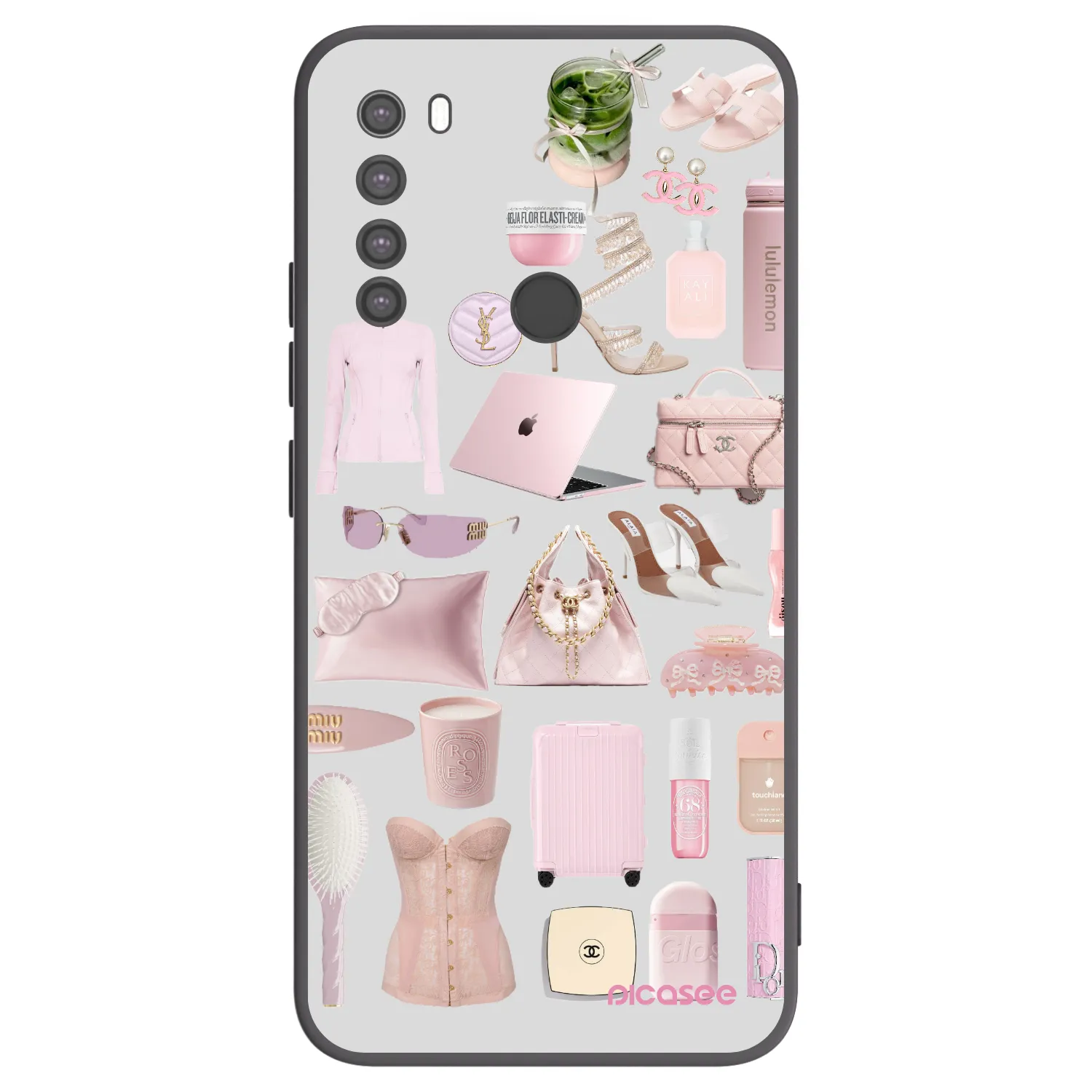 Picasee Xiaomi Redmi Note 8 Hülle - Schwarzes Silikon - Glam Babe