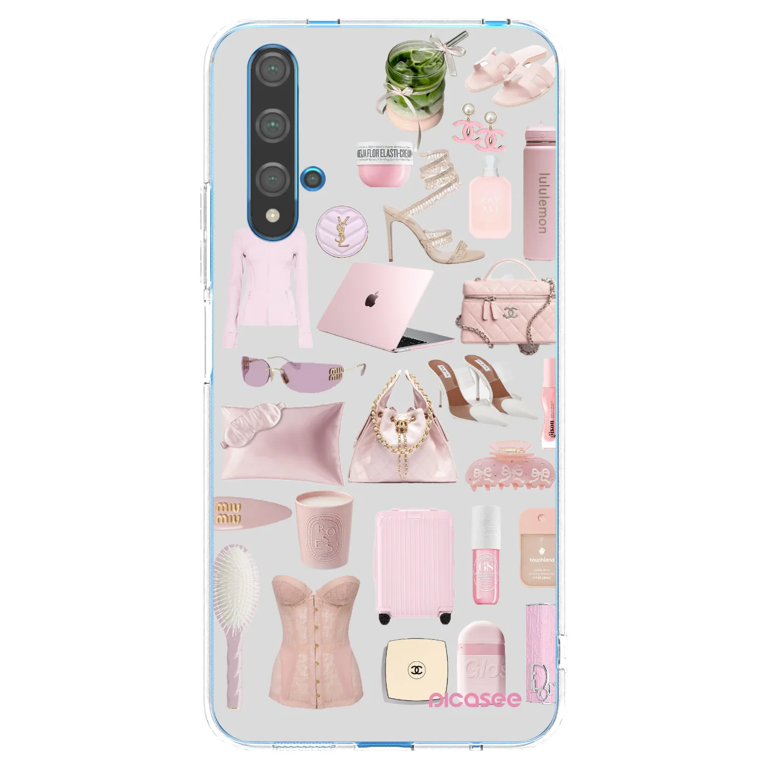 Picasee Huawei Nova 5T Hülle - Transparentes Silikon - Glam Babe