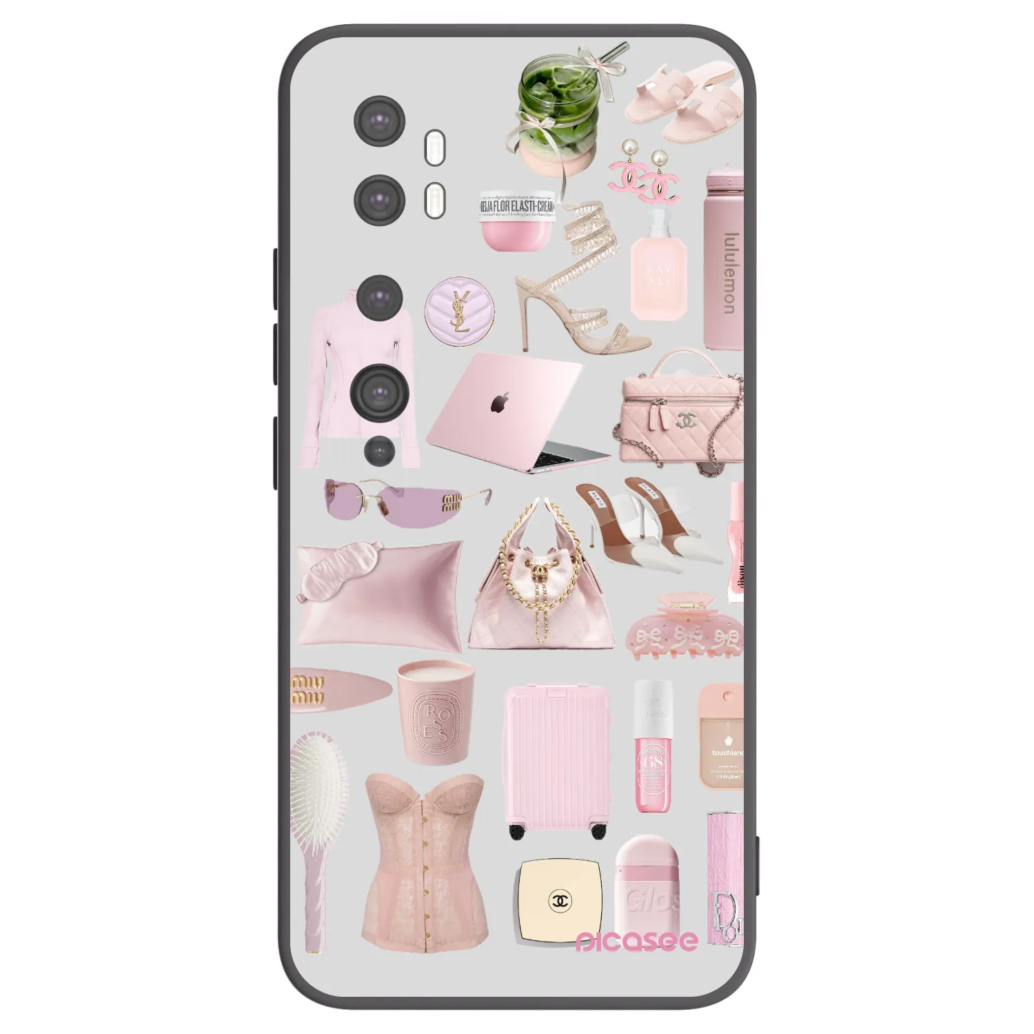 Picasee Xiaomi Mi Note 10 (Pro) Hülle - Schwarzes Silikon - Glam Babe