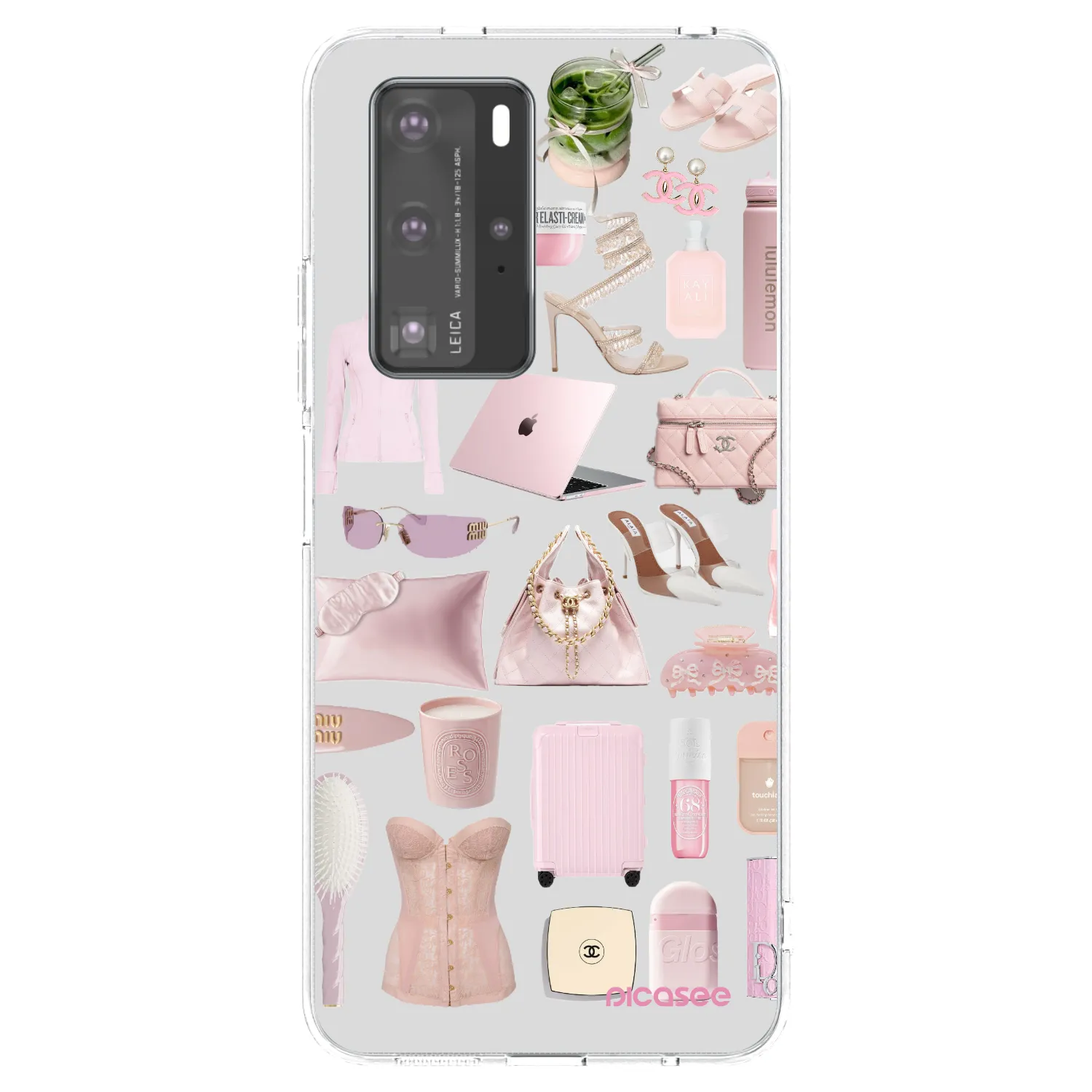 Picasee Huawei P40 Pro Hülle - Transparentes Silikon - Glam Babe