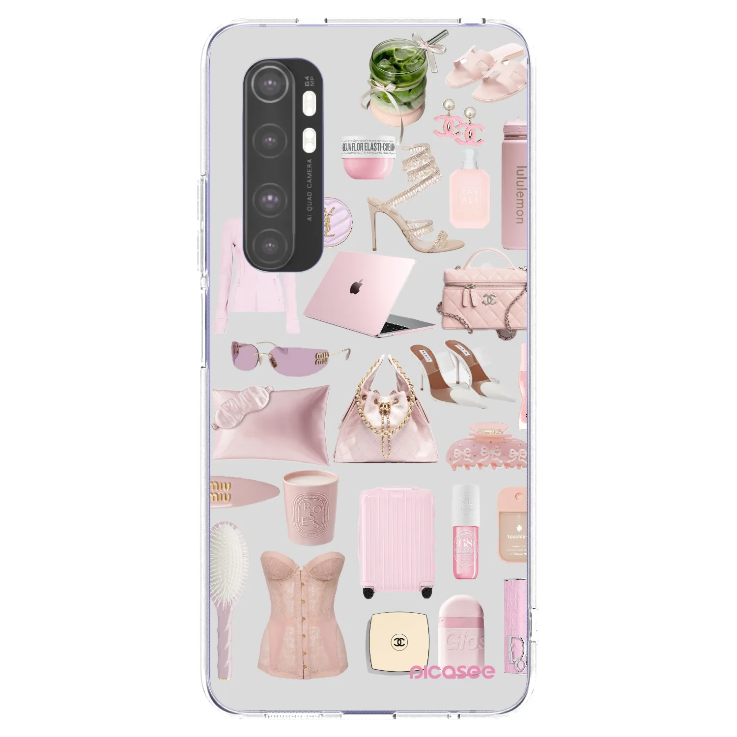 Picasee Xiaomi Mi Note 10 Lite Hülle - Transparentes Silikon - Glam Babe