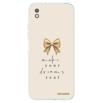 Picasee Xiaomi Redmi 9A Hülle - Schwarzes Silikon - Golden Dream
